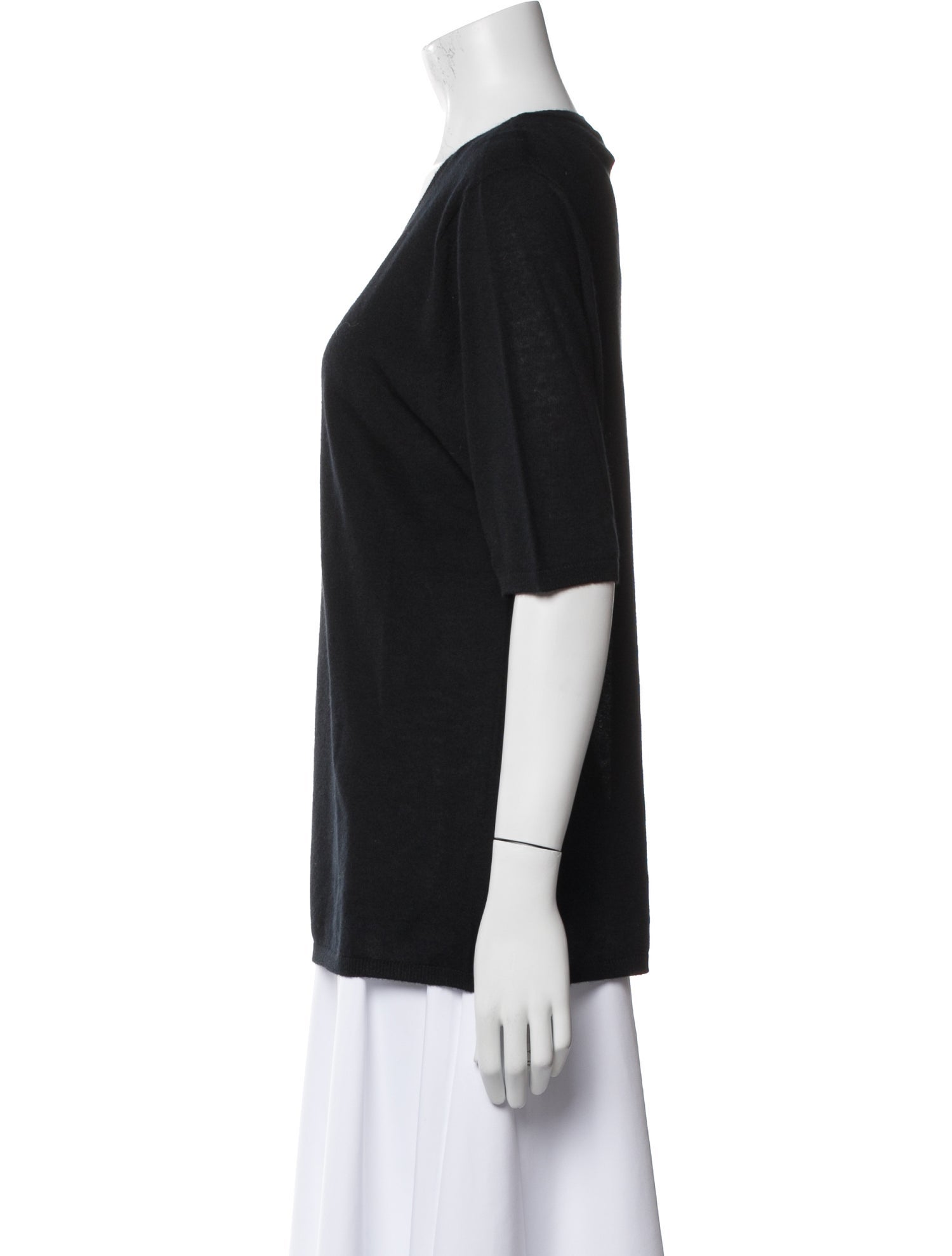Iris von Arnim Cashmere Scoop Neck Sweater w/ Tags