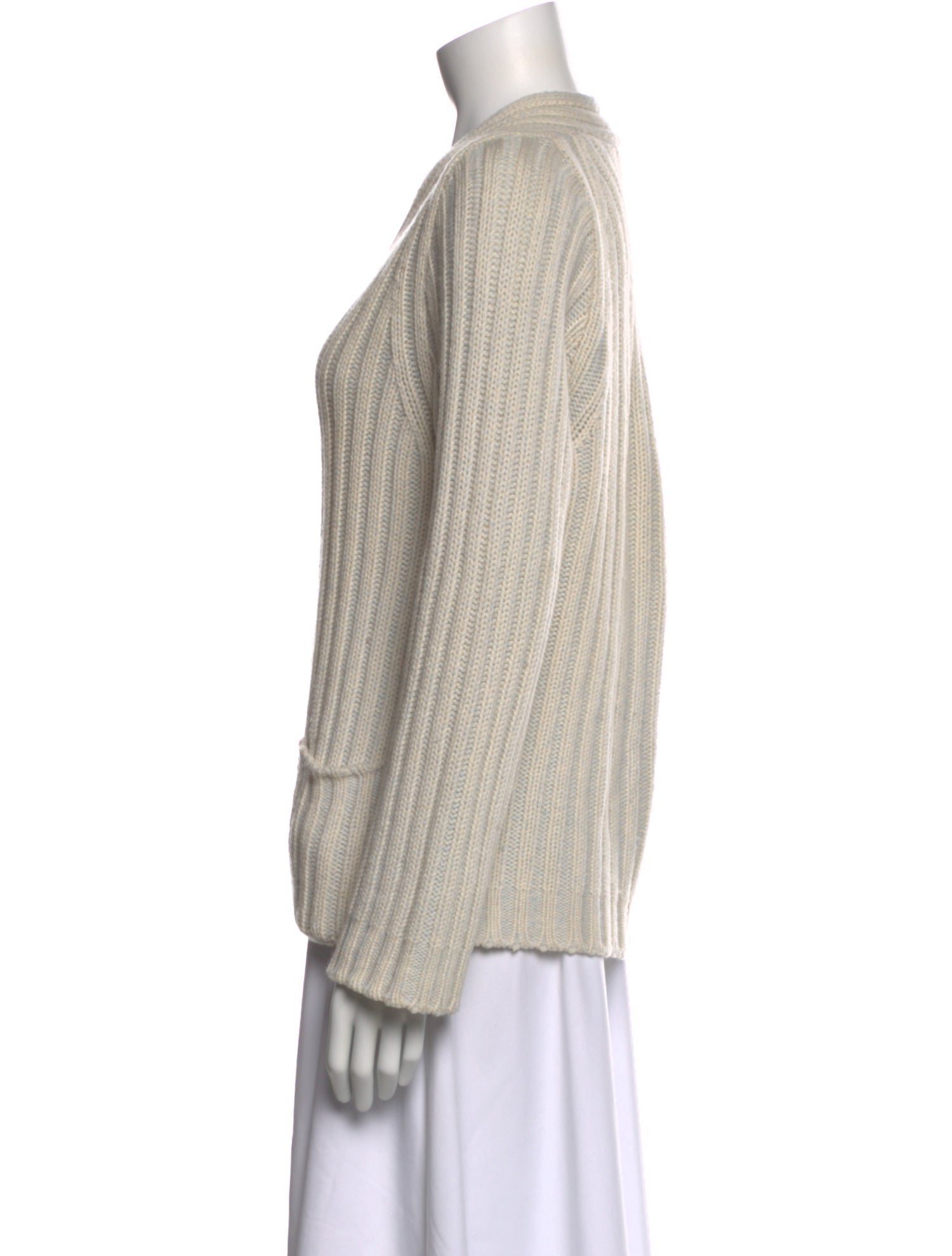 Iris von Arnim Striped V-Neck Sweater