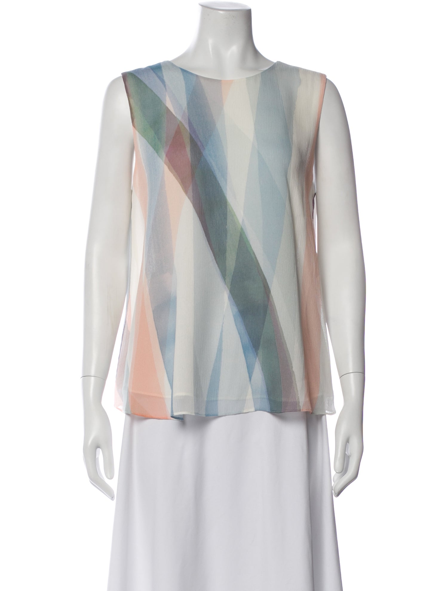 Iris von Arnim Silk Patterned Top