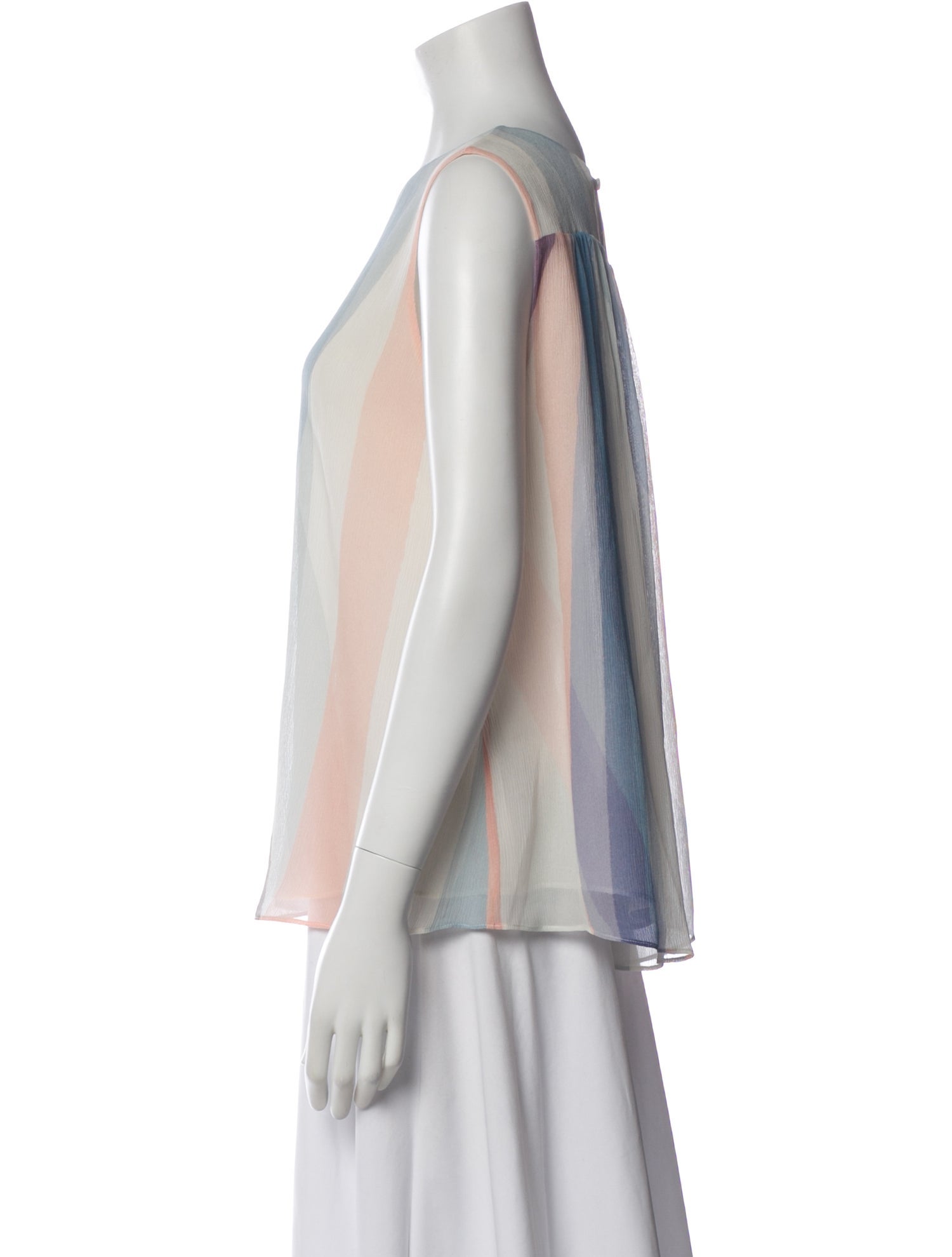 Iris von Arnim Silk Patterned Top