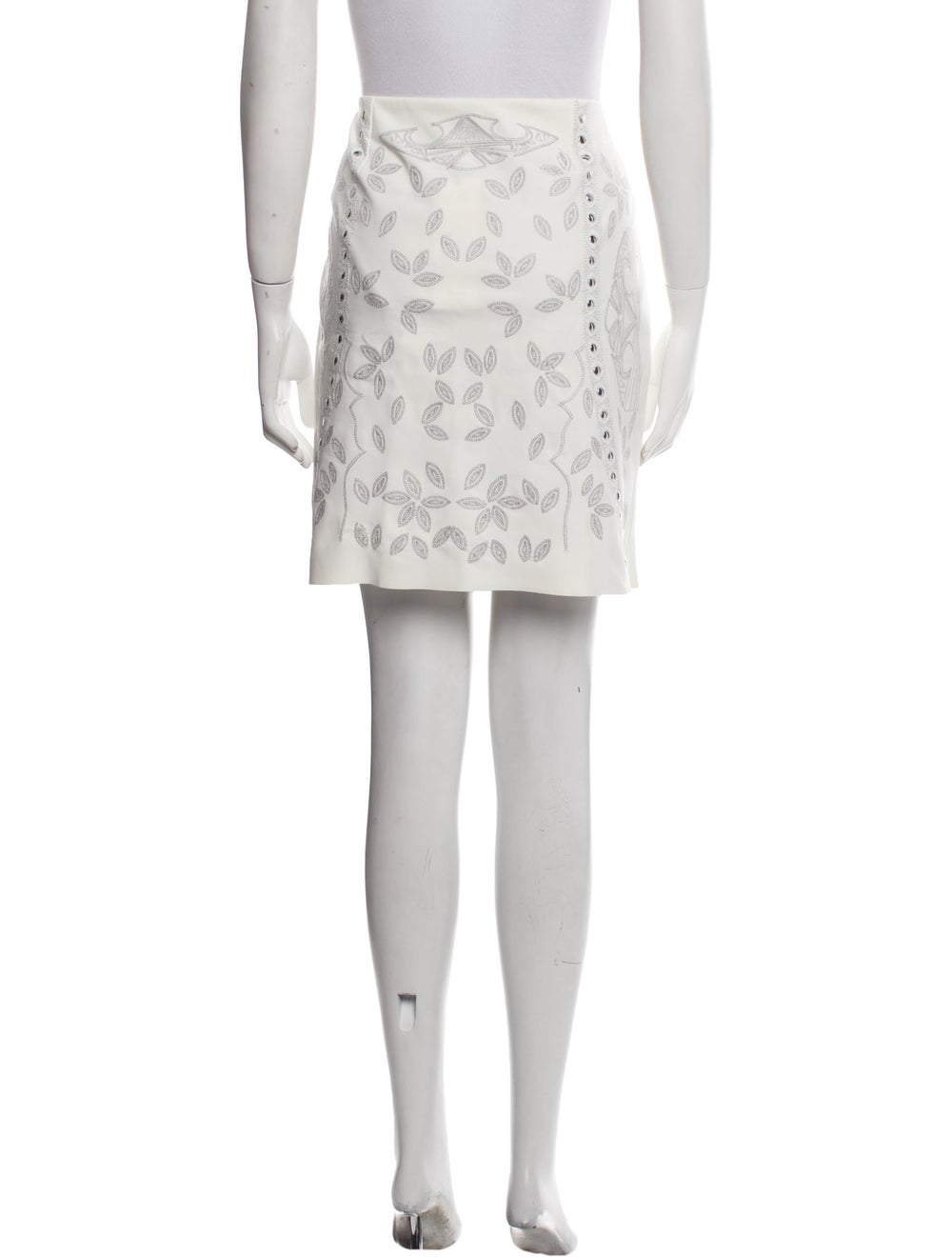 Irié Irié Skirt White Printed Embroidered & Studd… - image 3