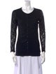 Irié Lace Pattern Crew Neck Top