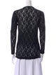 Irié Lace Pattern Crew Neck Top