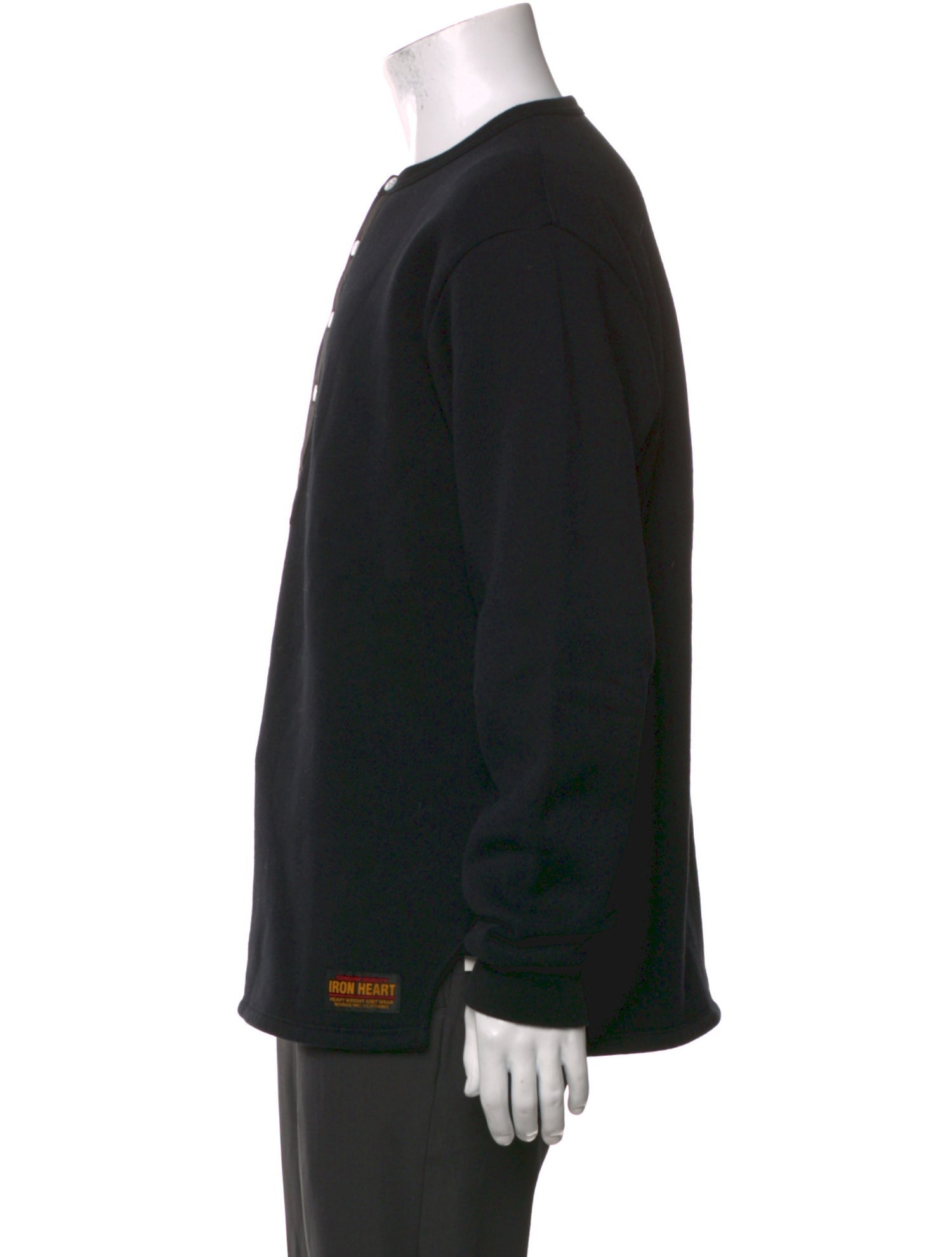 Iron Heart Crew Neck Long Sleeve Polo Sweater