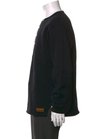 Iron Heart Crew Neck Long Sleeve Polo Sweater