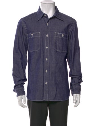 Iron Heart Long Sleeve Denim Shirt