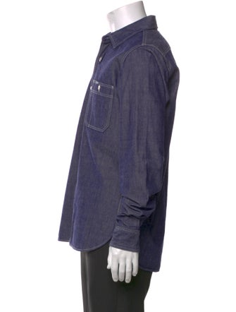 Iron Heart Long Sleeve Denim Shirt