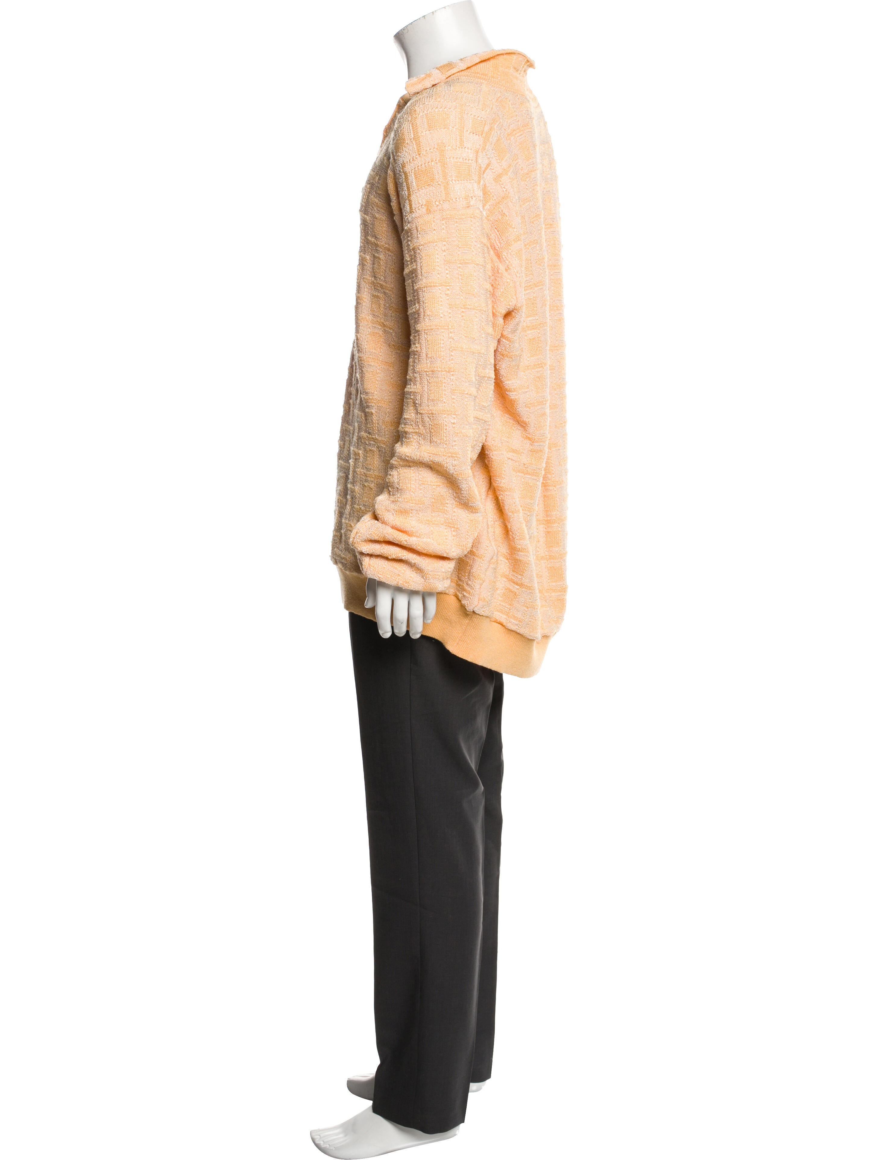 Isa Boulder Collar Long Sleeve Sweatshirt - Orange Sweatshirts