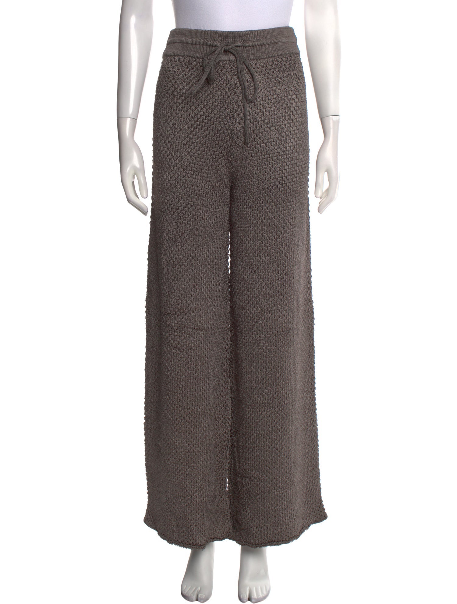 Isa Boulder Tweed Pattern Wide Leg Pants