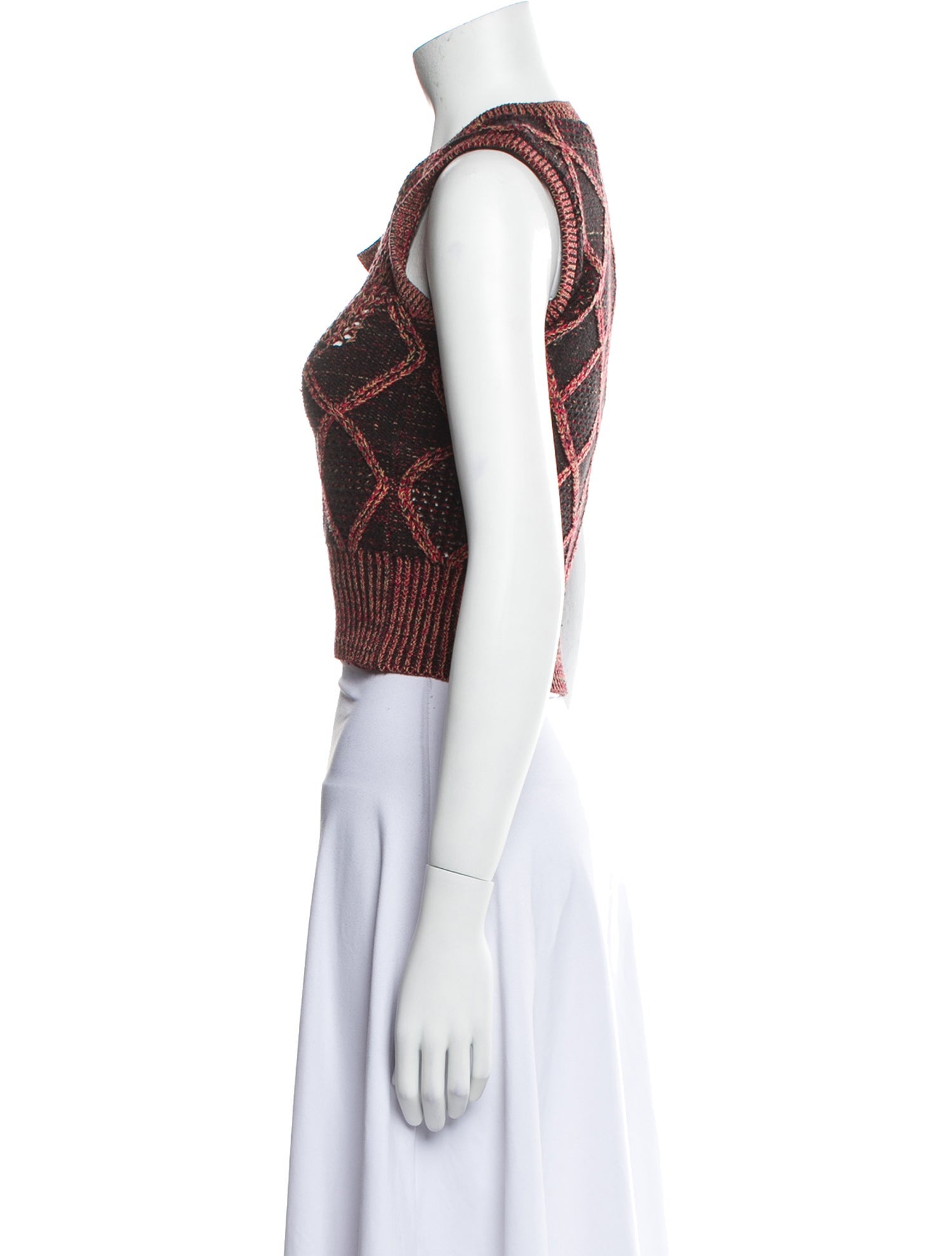 Isa Boulder Printed V-Neck Sweater