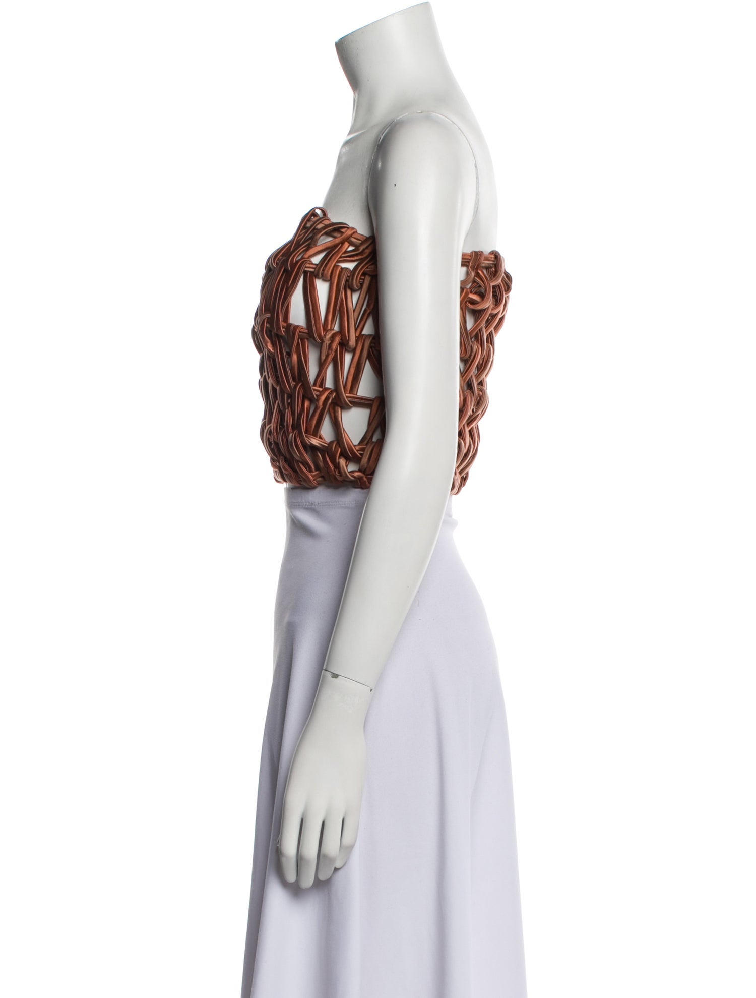 Isa Boulder Strapless Crop Top