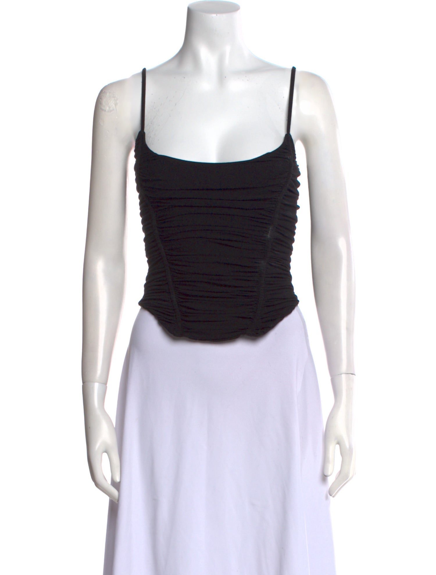 Isa Boulder Square Neckline Sleeveless Crop Top