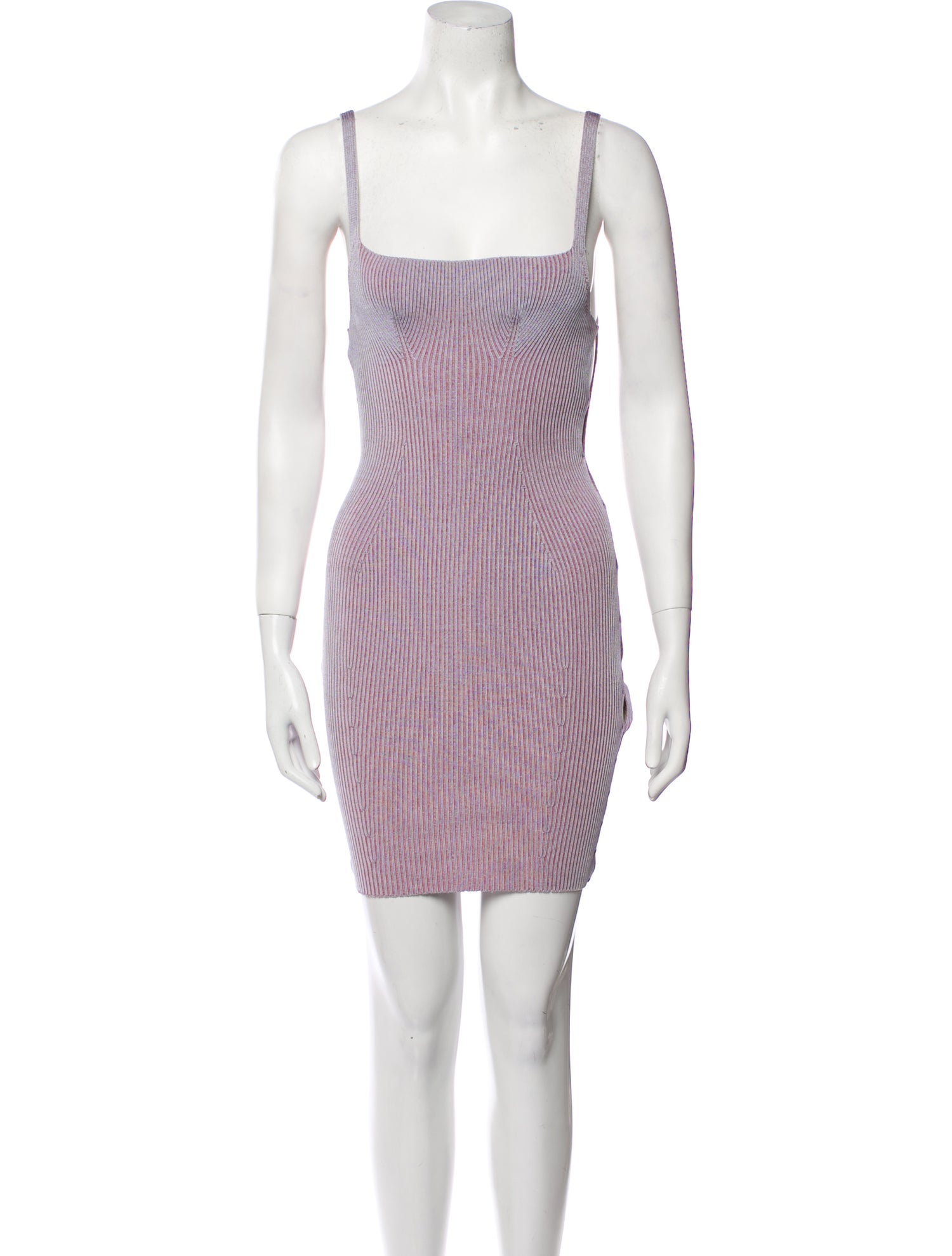 Isa Boulder Square Neckline Mini Dress