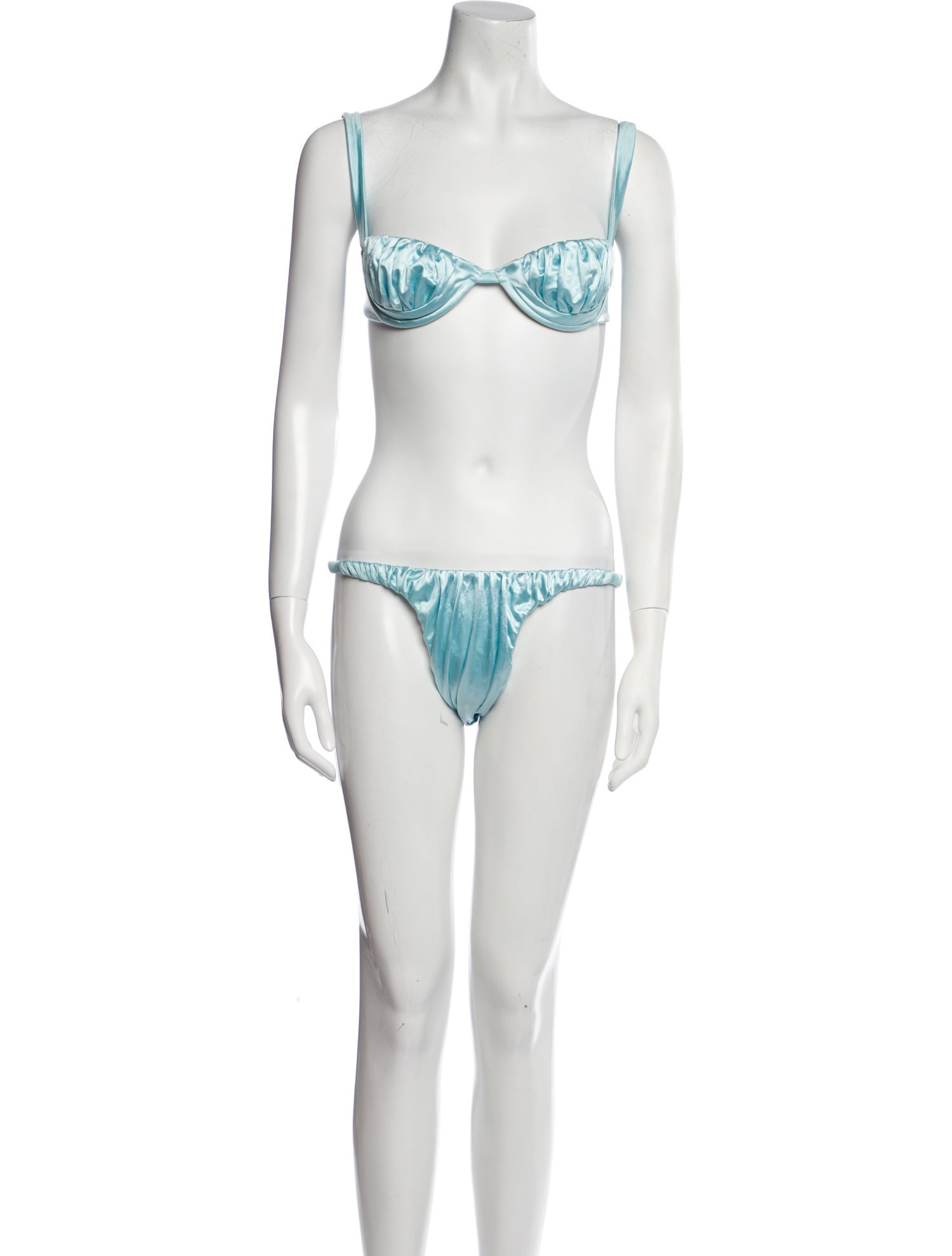 Isa Boulder Pleated Accents Bikini