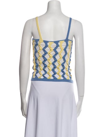 Isa Boulder Printed Square Neckline Crop Top