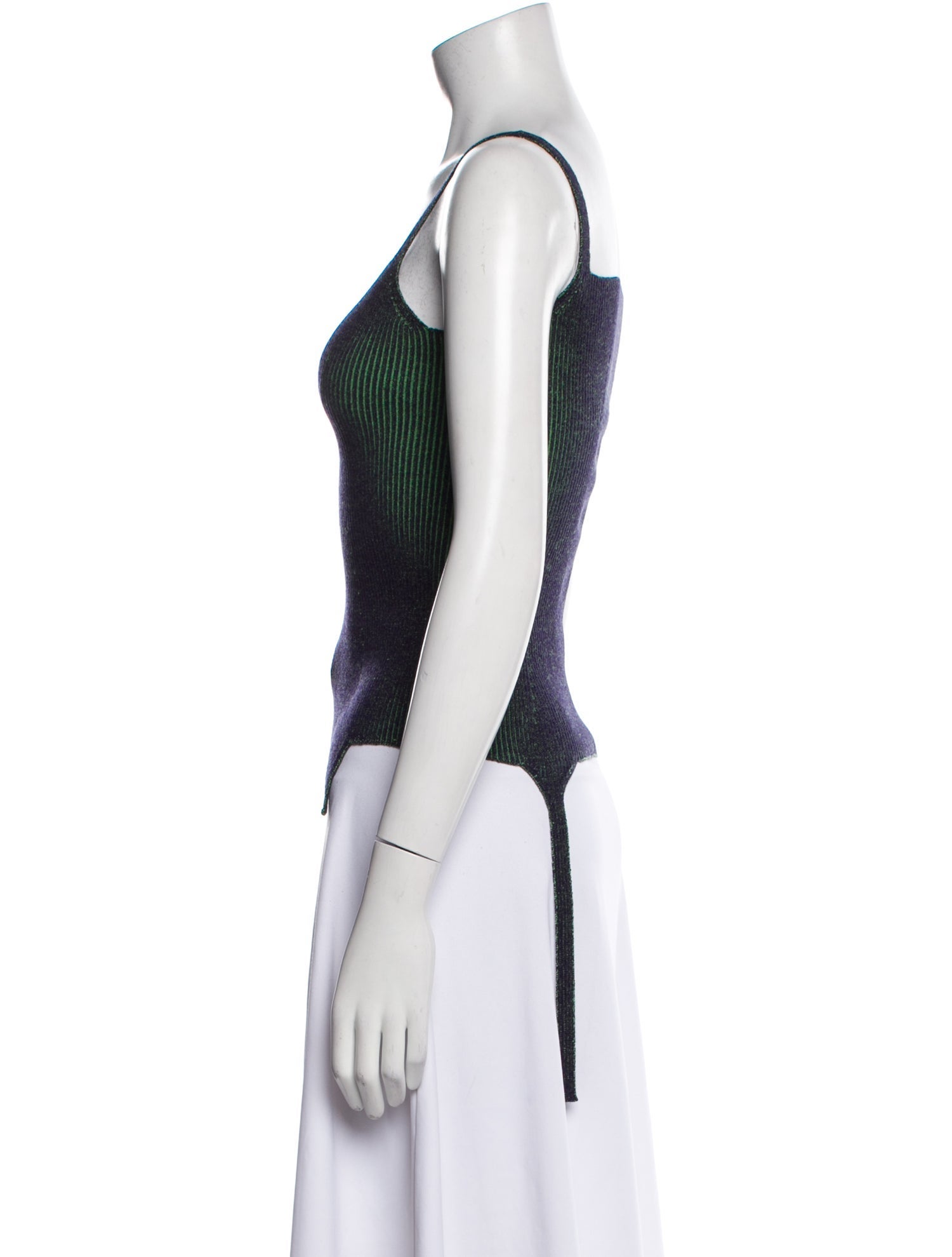Isa Boulder Square Neckline Sleeveless Crop Top w/ Tags