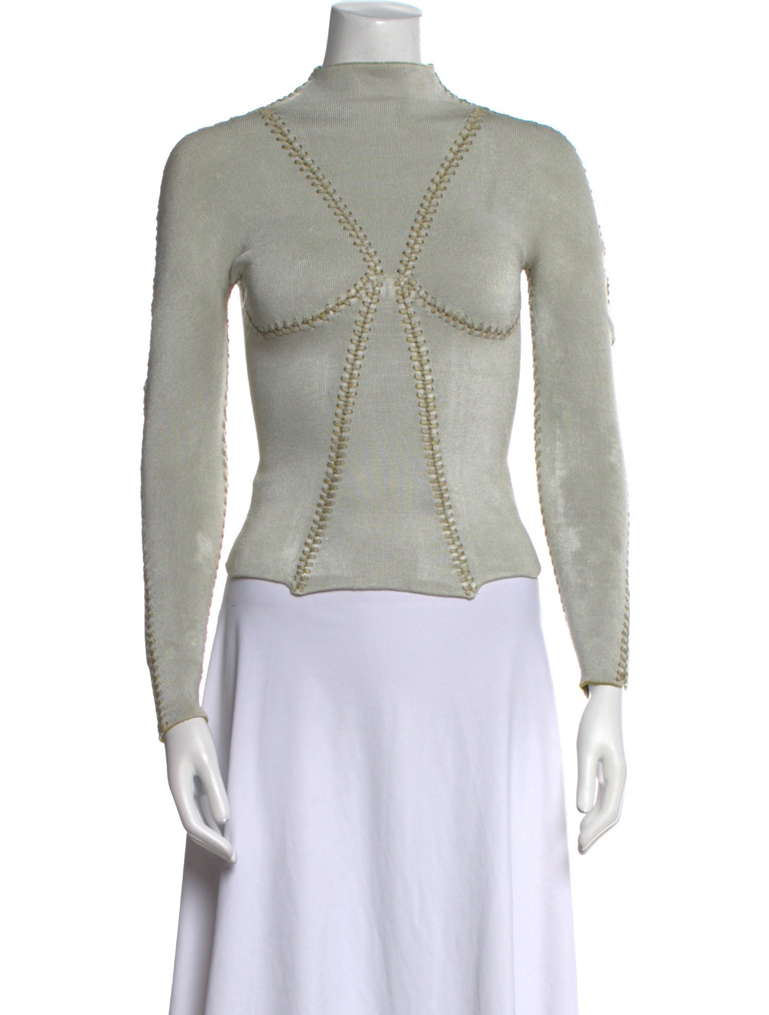 Isa Boulder Mock Neck Long Sleeve Crop Top