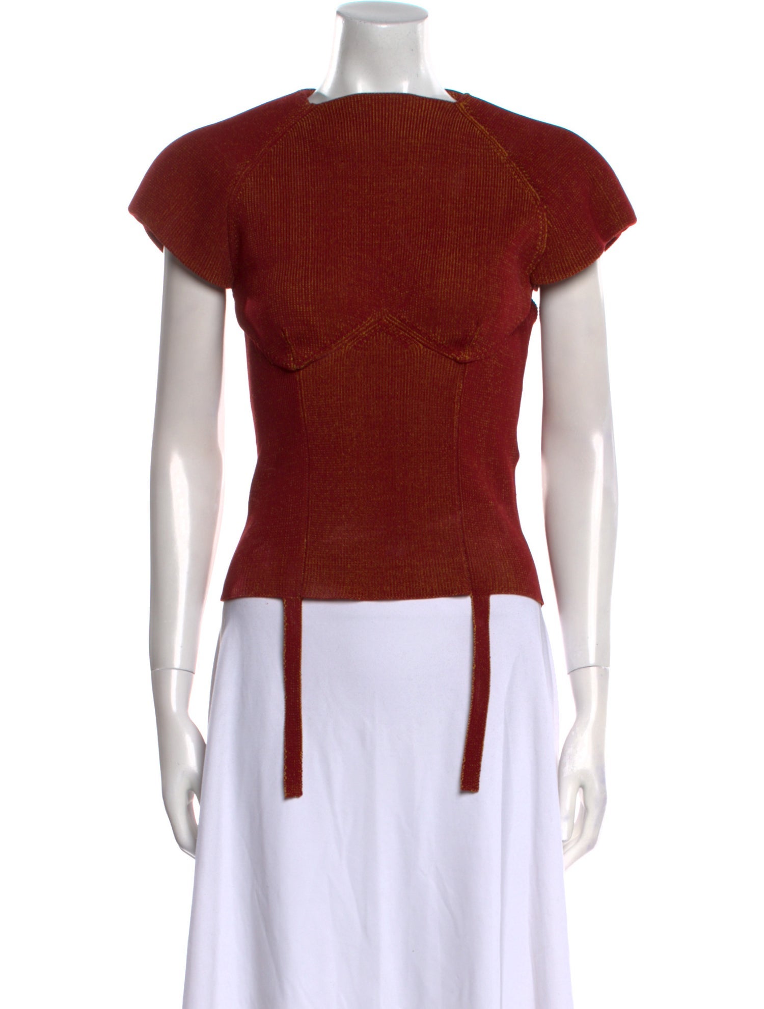 Isa Boulder Bateau Neckline Short Sleeve Top