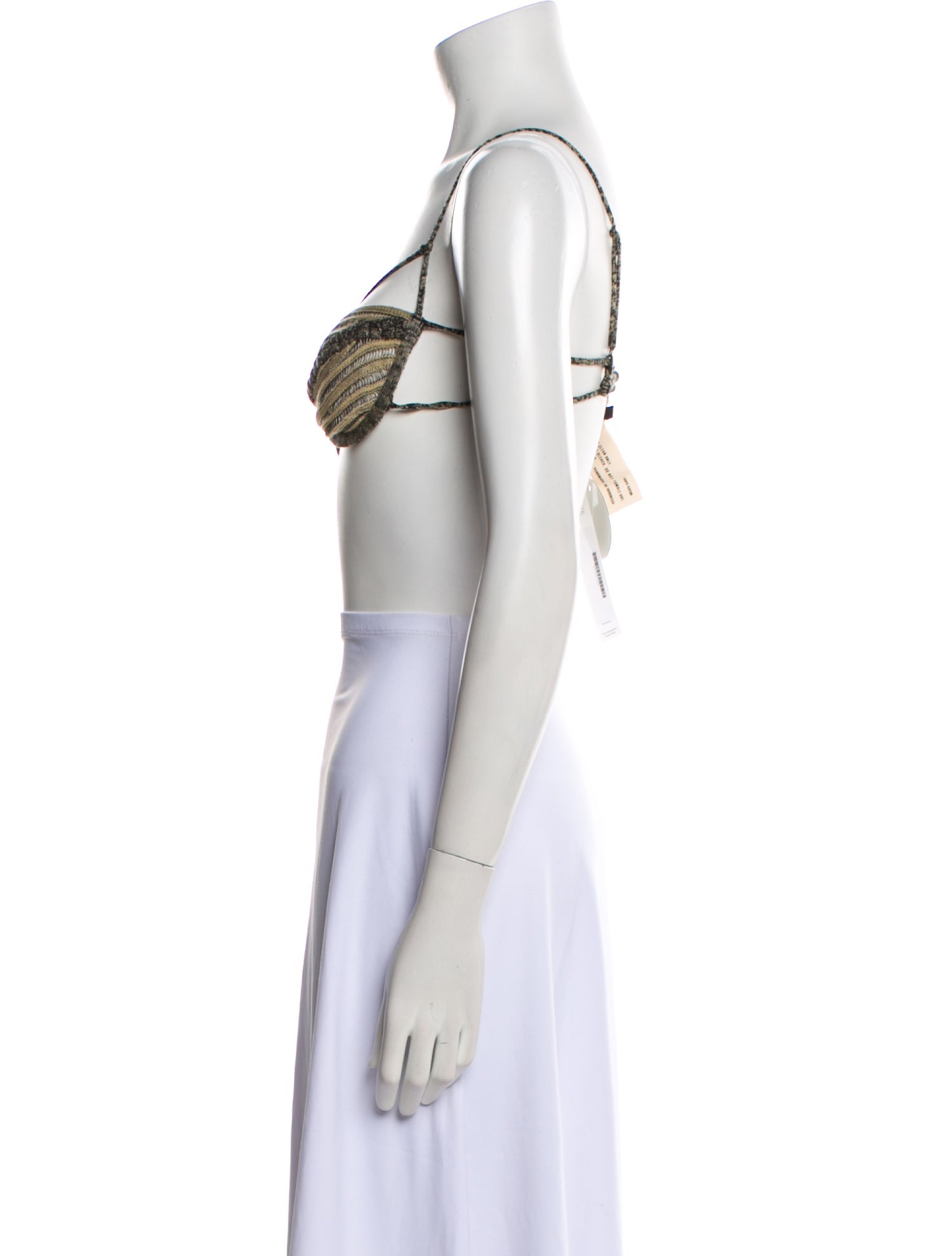 Isa Boulder Square Neckline Sleeveless Crop Top w/ Tags