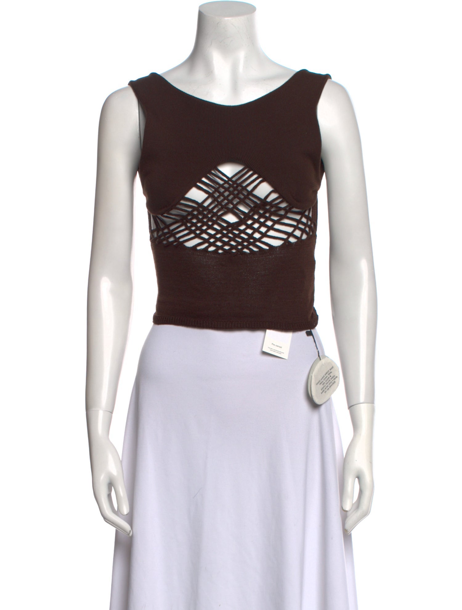 Isa Boulder Scoop Neck Sleeveless Crop Top