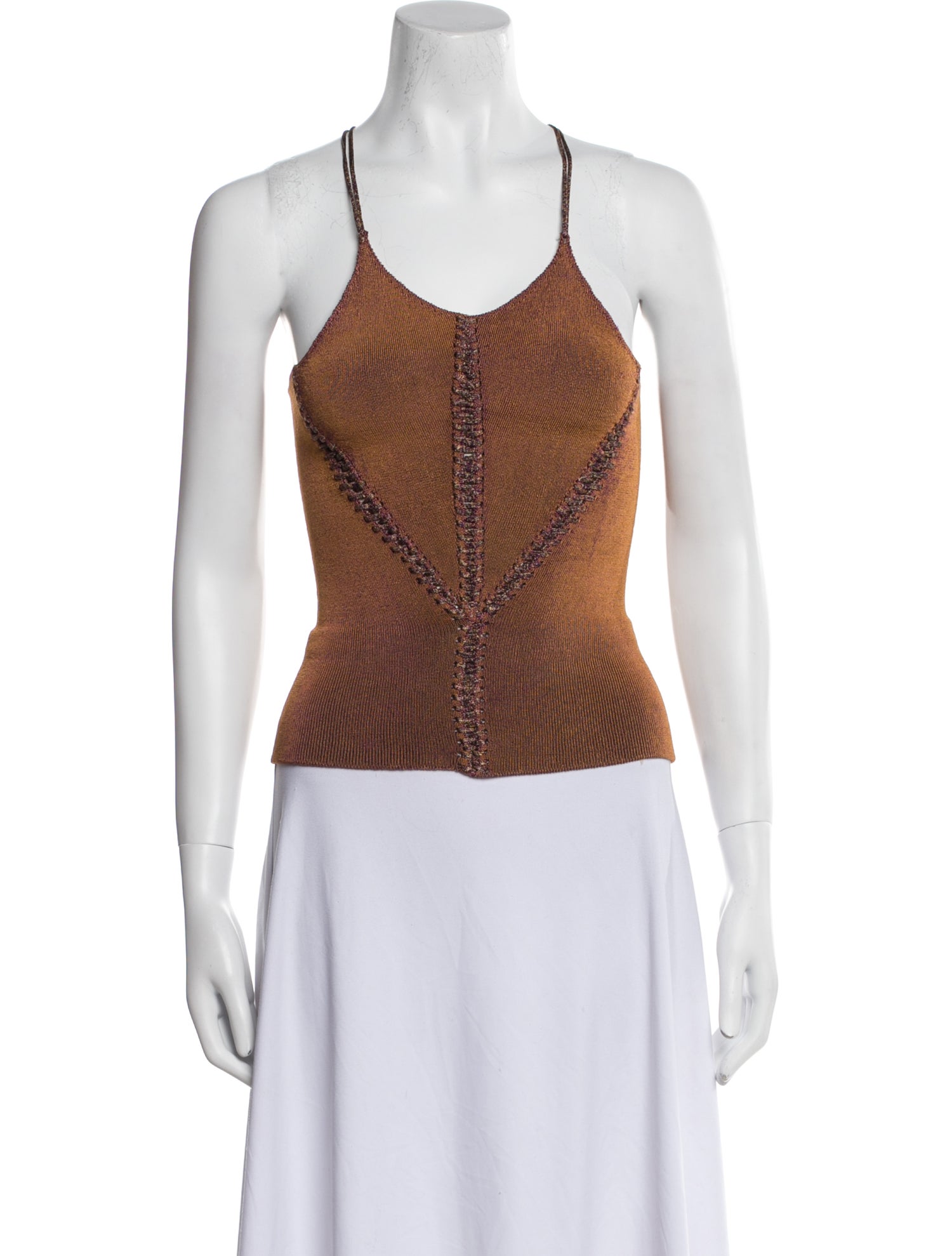 Isa Boulder Printed Scoop Neck Top