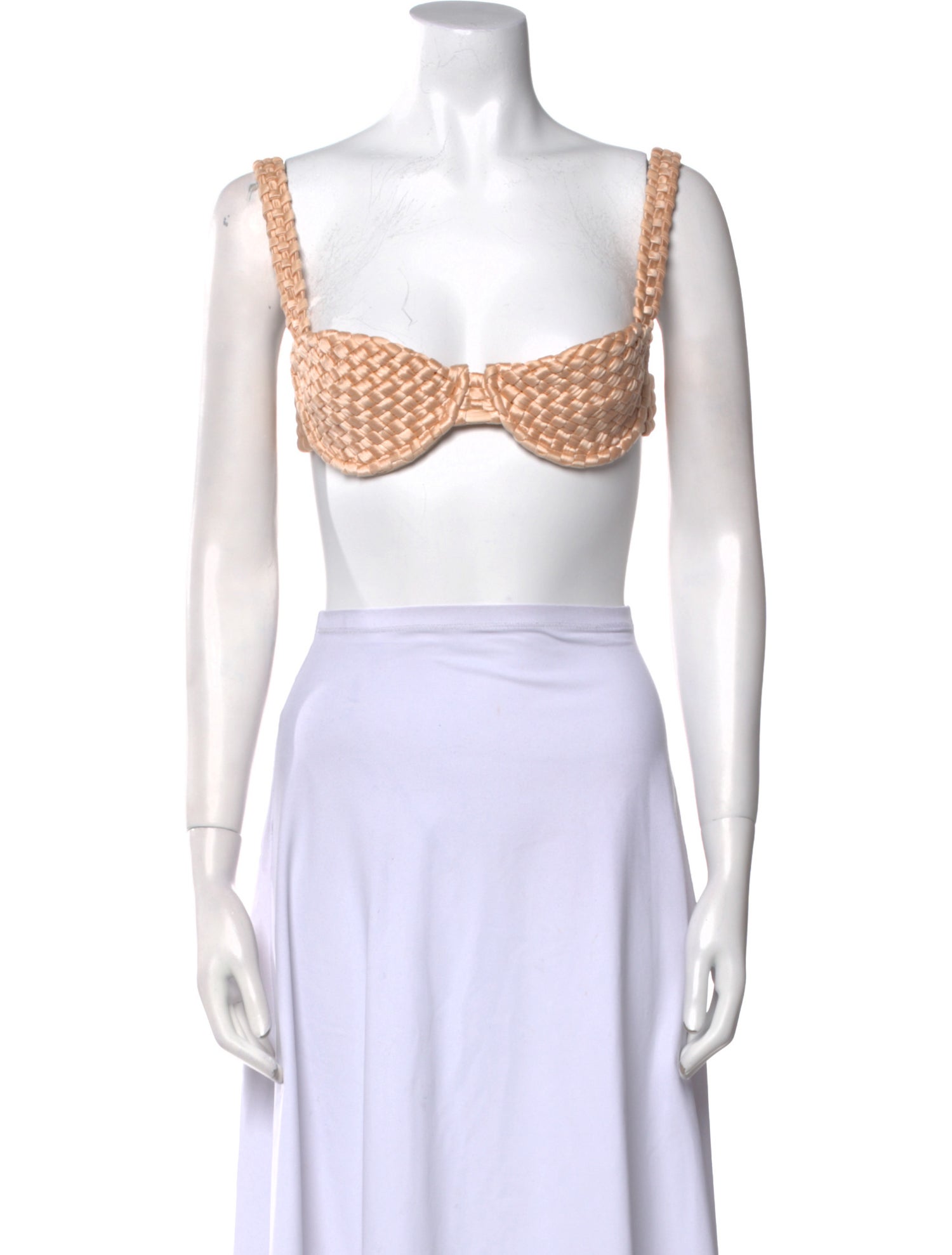 Isa Boulder Nylon Square Neckline Crop Top