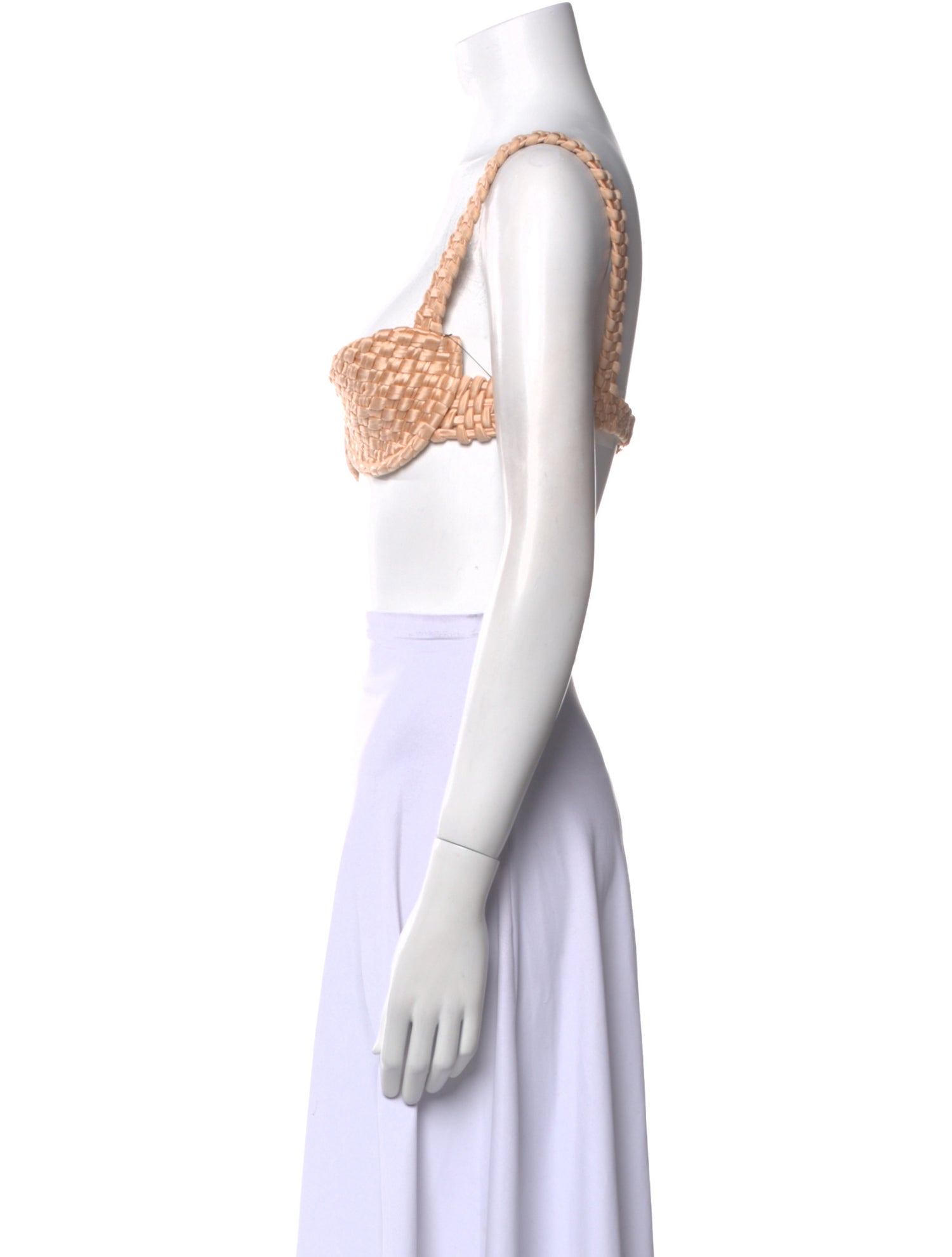 Isa Boulder Nylon Square Neckline Crop Top