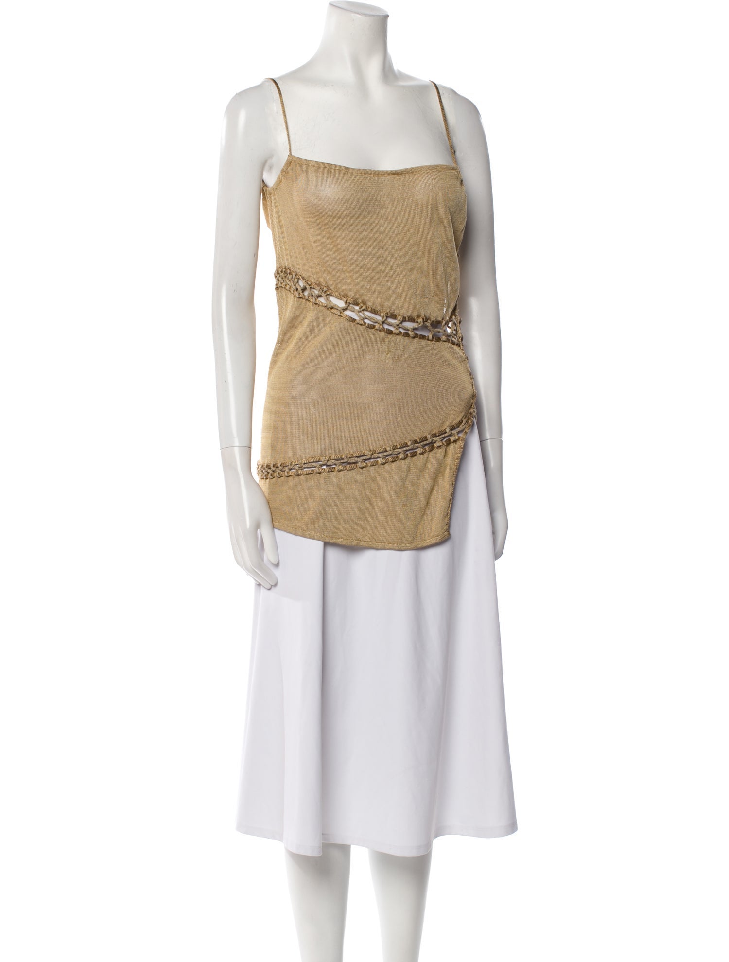 Isa Boulder Square Neckline Sleeveless Tunic