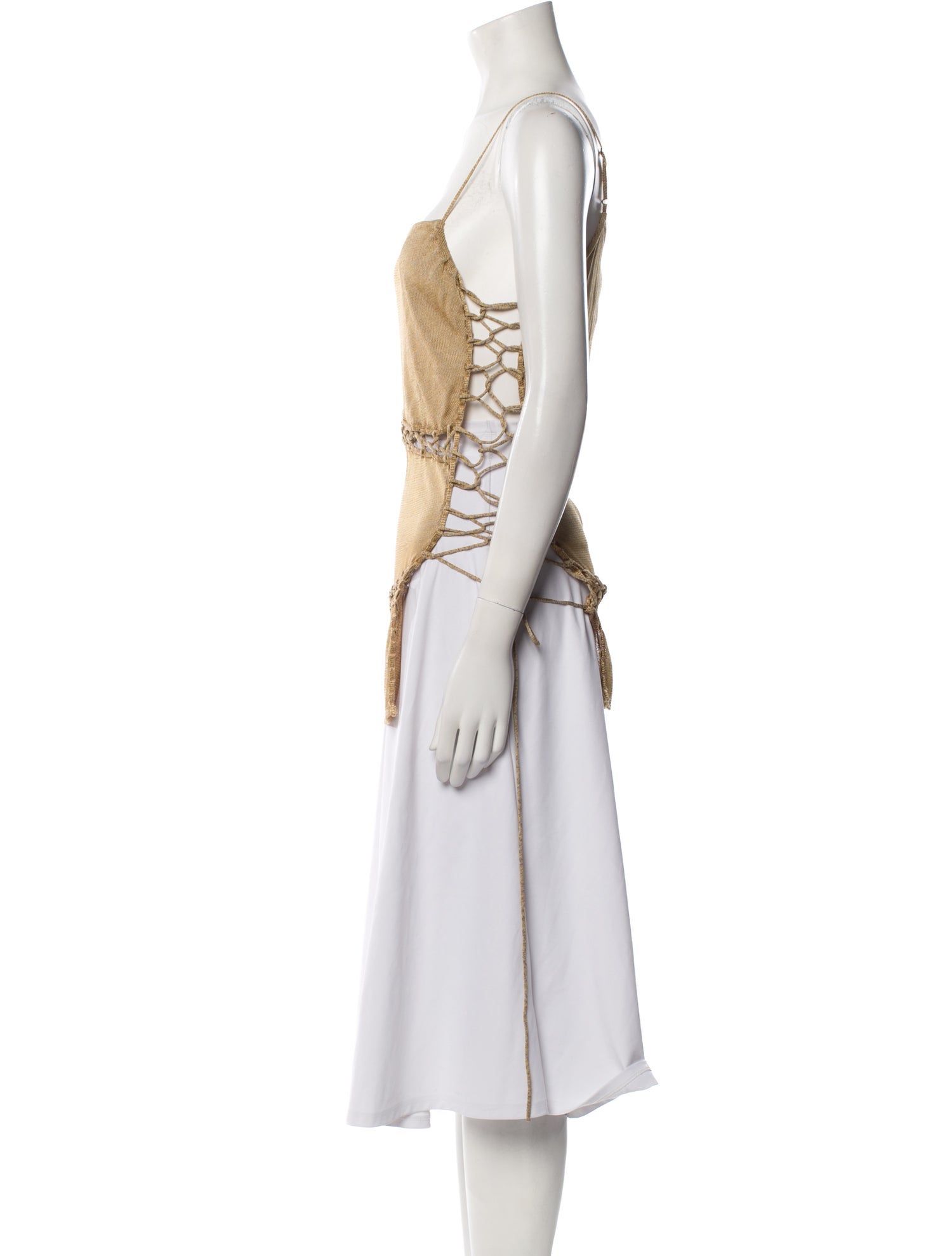 Isa Boulder Square Neckline Sleeveless Tunic