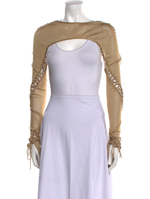 Isa Boulder Printed Scoop Neck Sweater