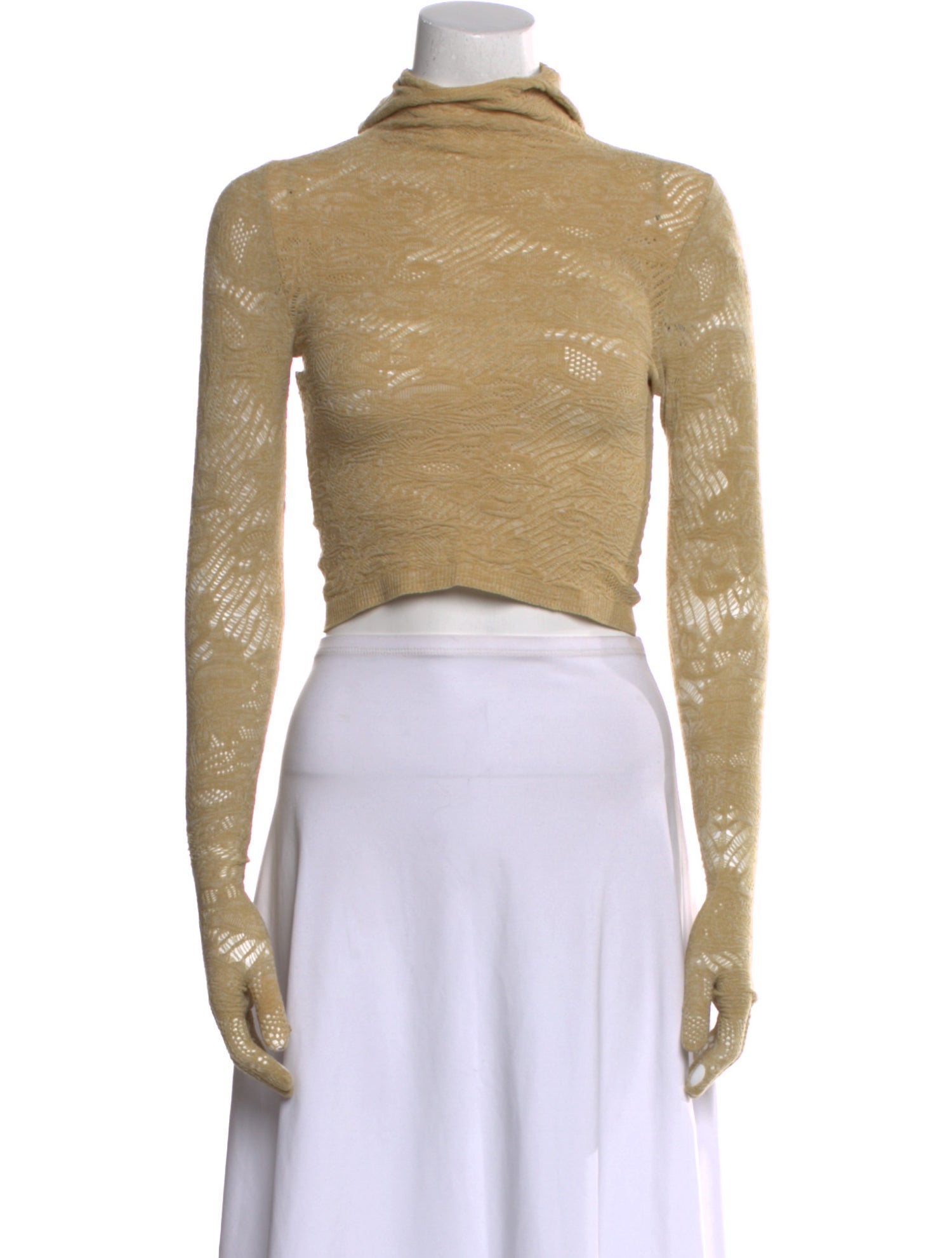 Isa Boulder Turtleneck Long Sleeve Crop Top