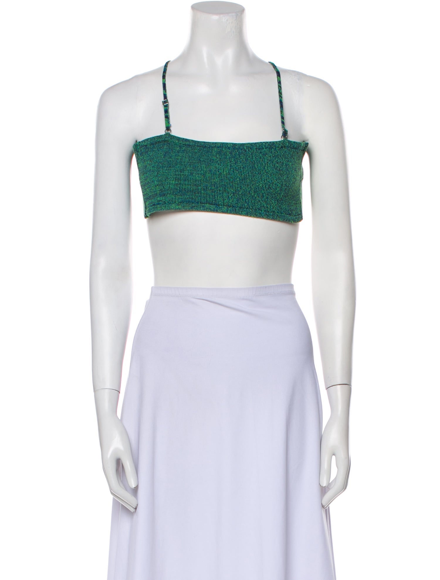 Isa Boulder Square Neckline Sleeveless Crop Top