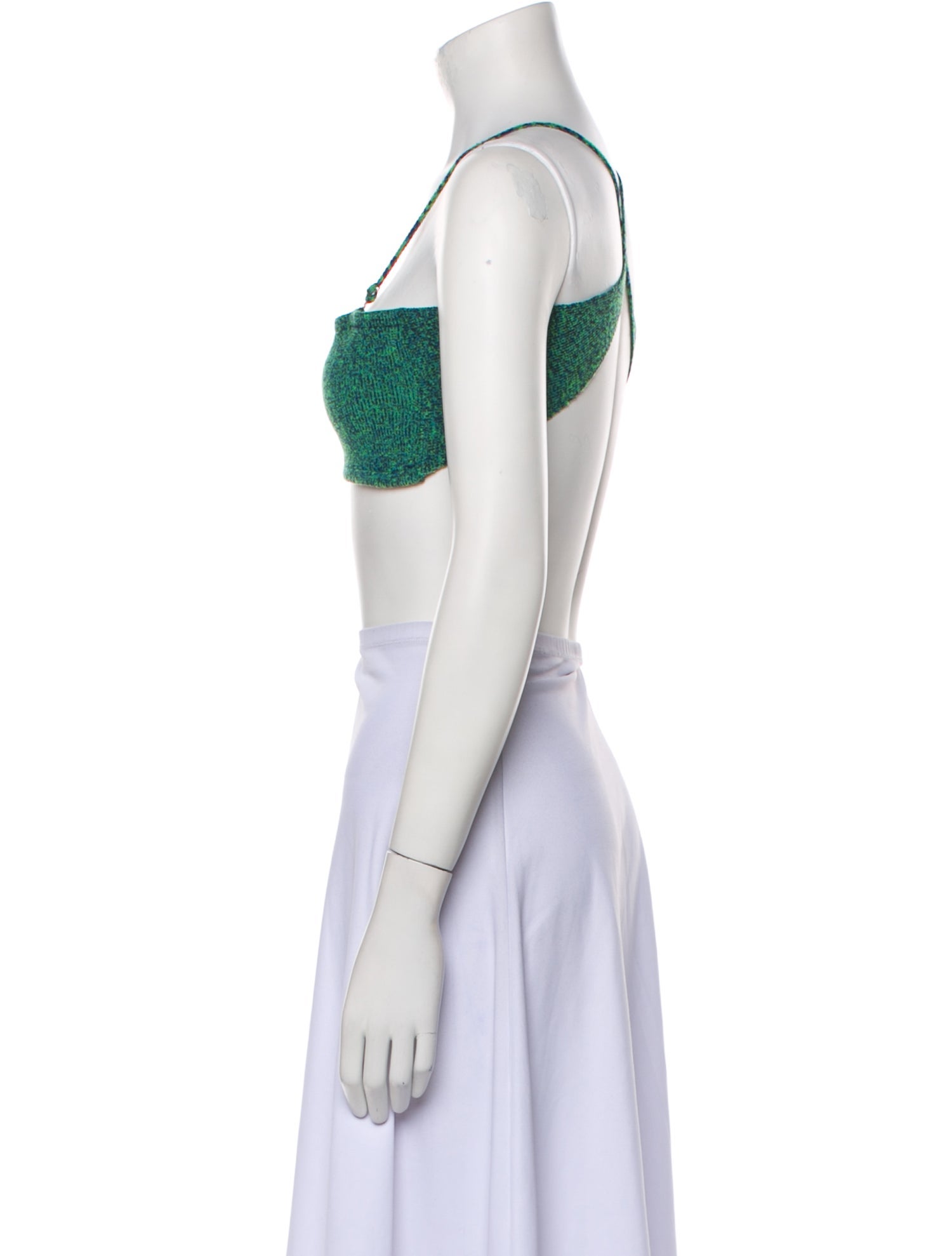 Isa Boulder Square Neckline Sleeveless Crop Top