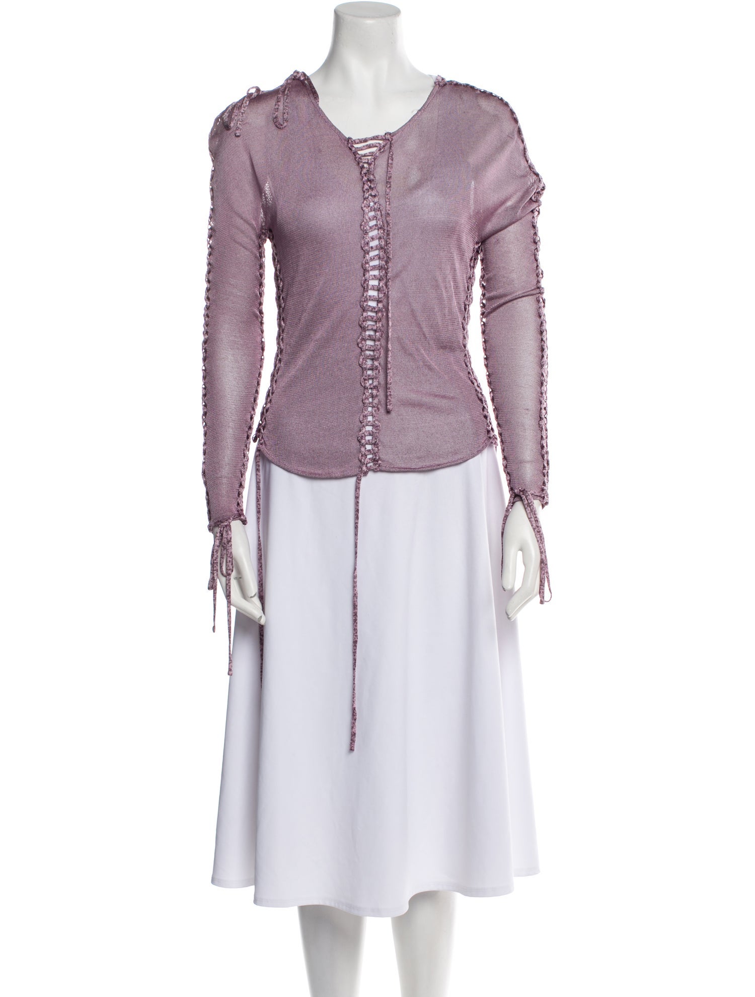 Isa Boulder Scoop Neck Long Sleeve Blouse