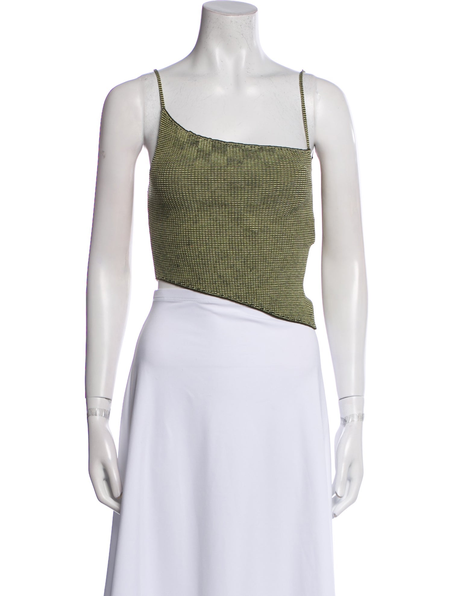 Isa Boulder Square Neckline Sleeveless Crop Top