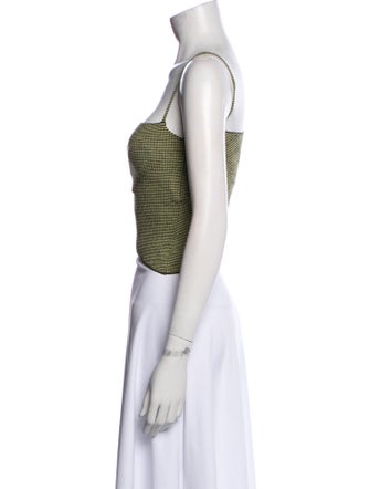 Isa Boulder Square Neckline Sleeveless Crop Top