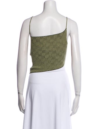 Isa Boulder Square Neckline Sleeveless Crop Top