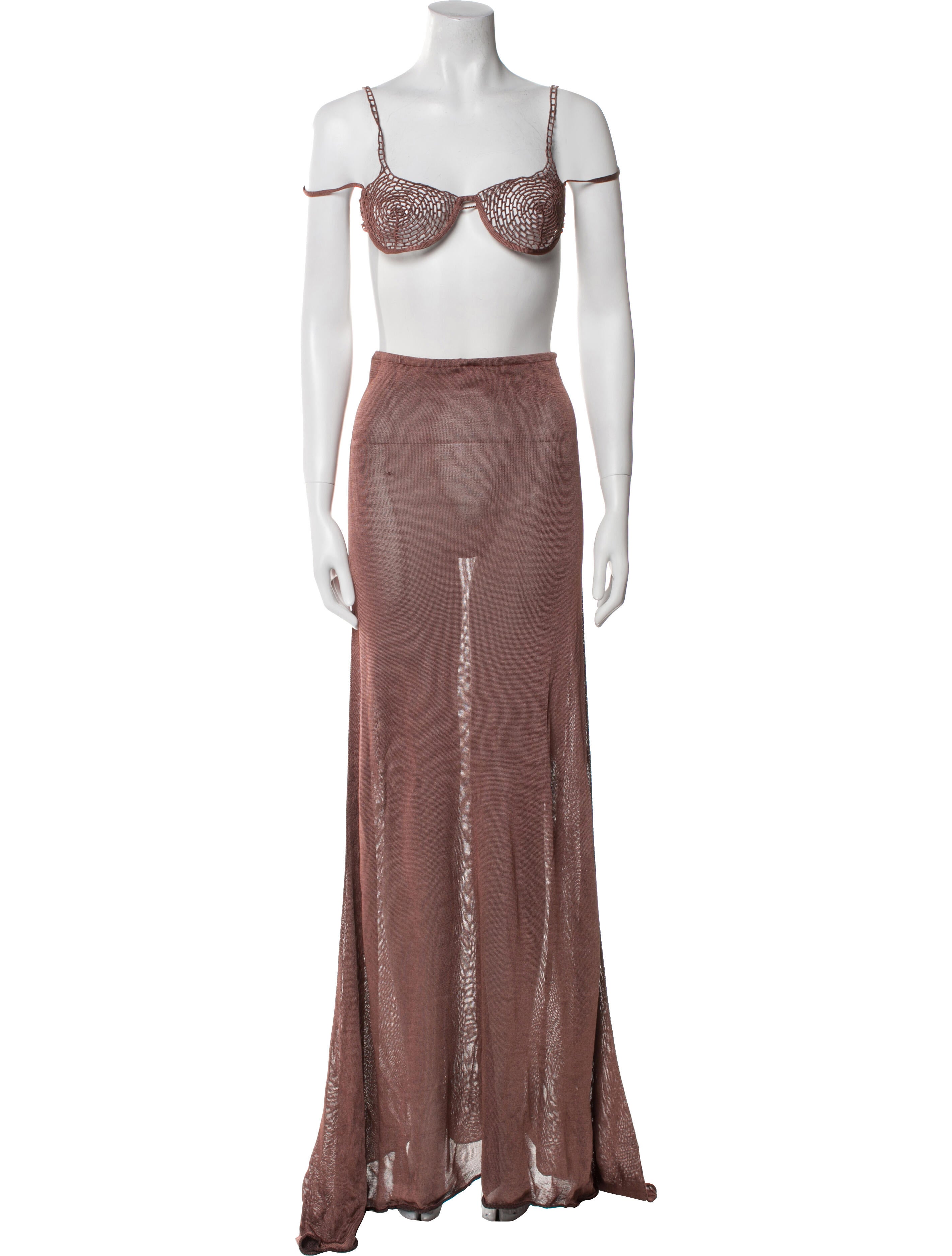 Isa Boulder Crochet Trim Skirt Set w/ Tags