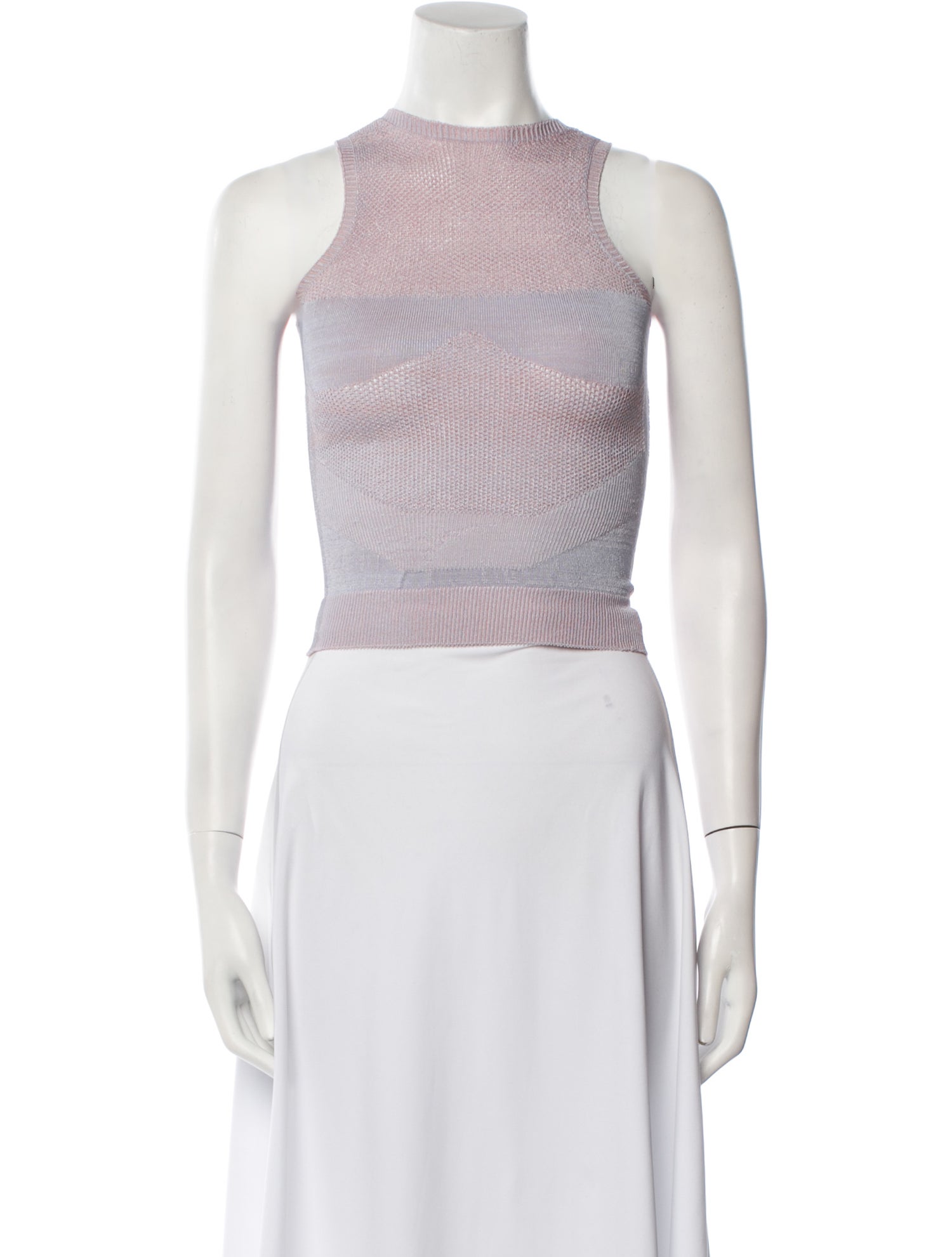 Isa Boulder Crew Neck Sleeveless Crop Top