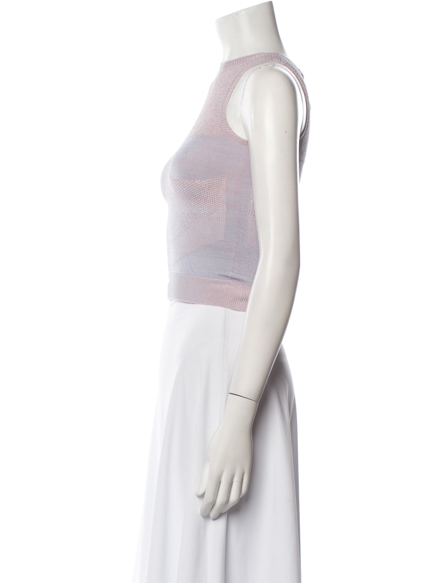 Isa Boulder Crew Neck Sleeveless Crop Top