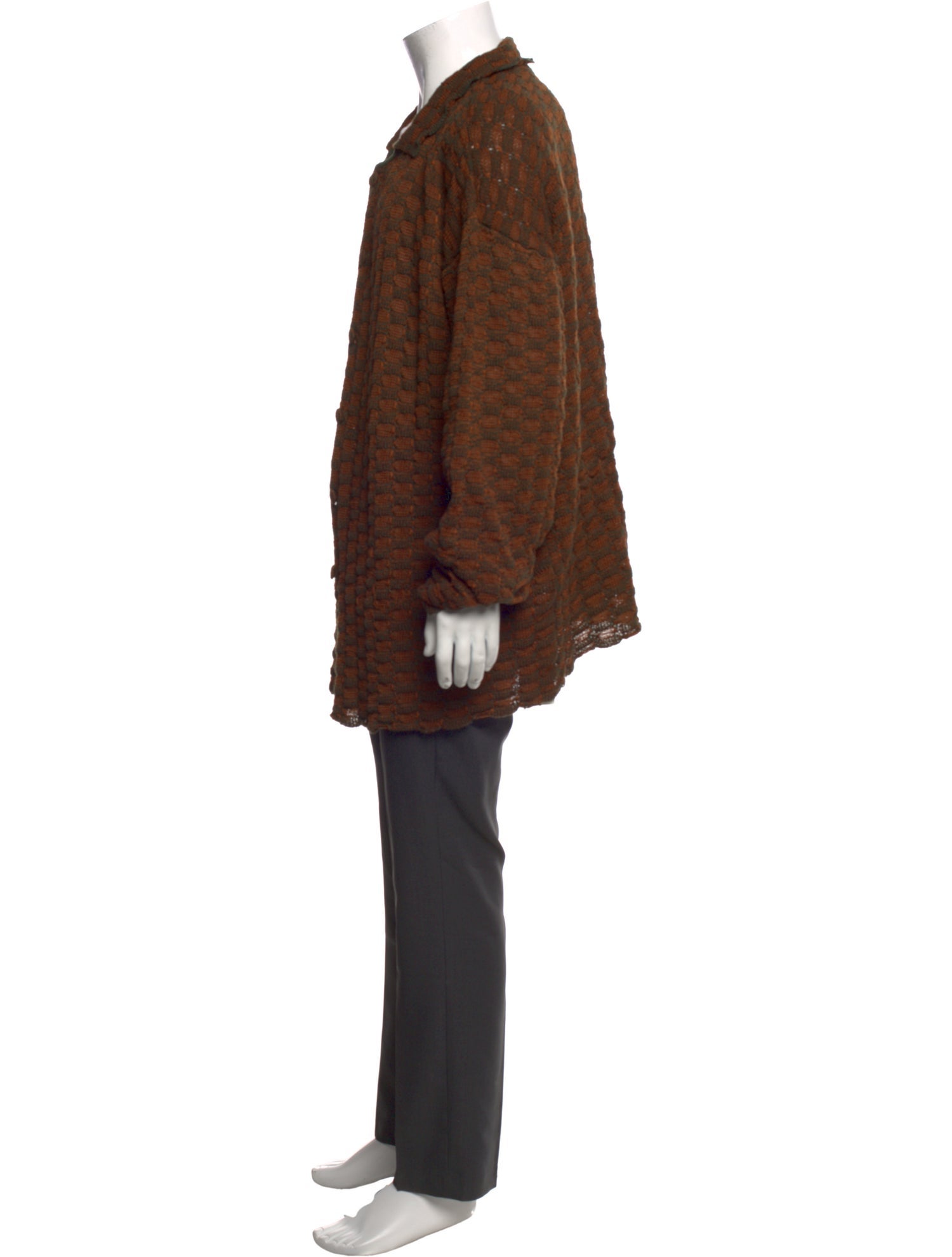 Isa Boulder Patterned Collar Cardigan