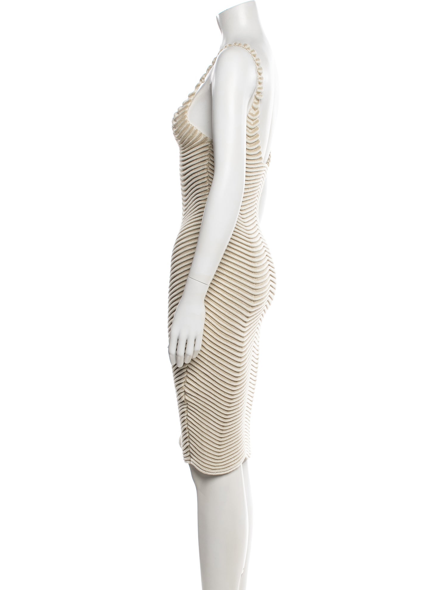 Isa Boulder Striped Knee-Length Dress