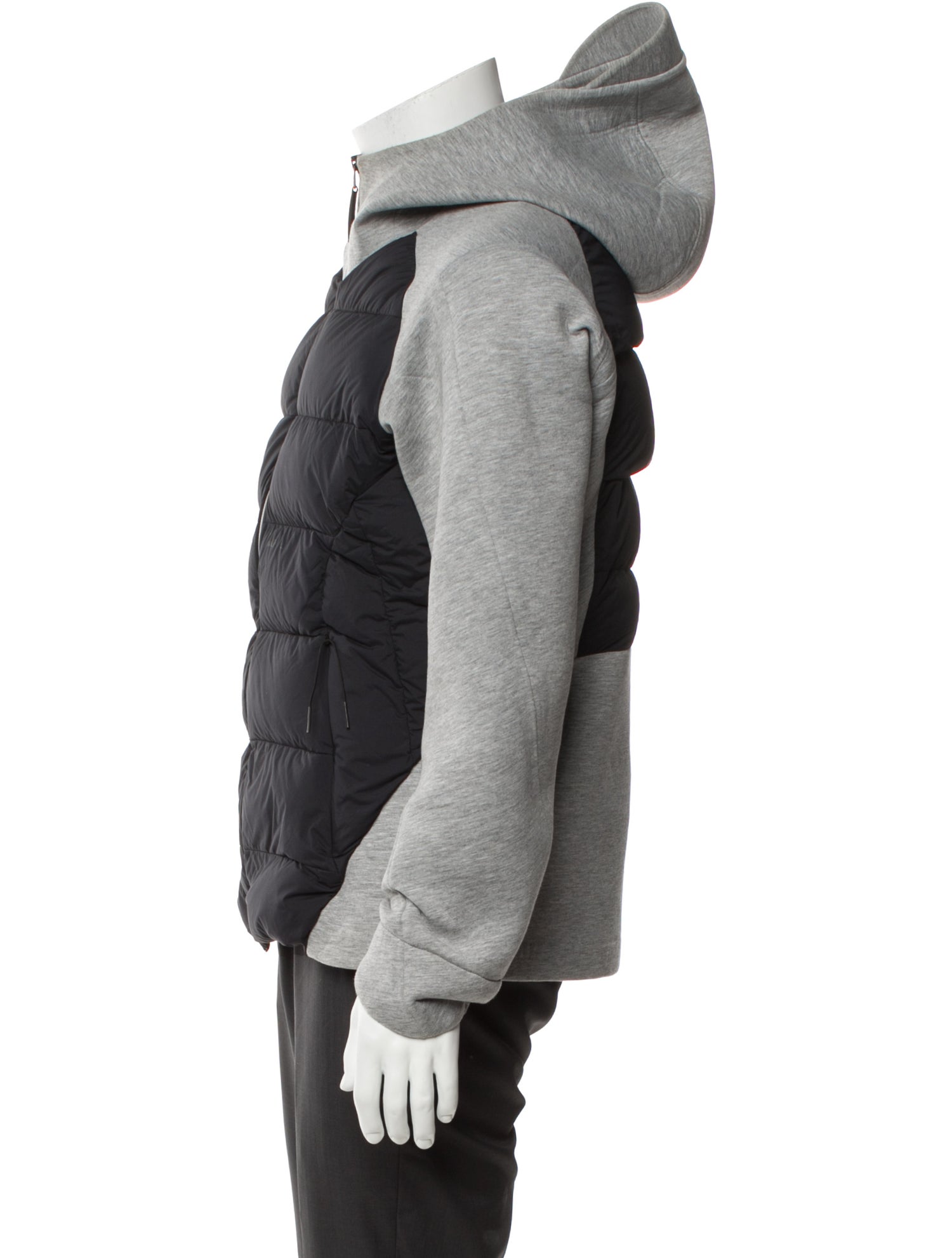 Isaora Colorblock Pattern Puffer Coat