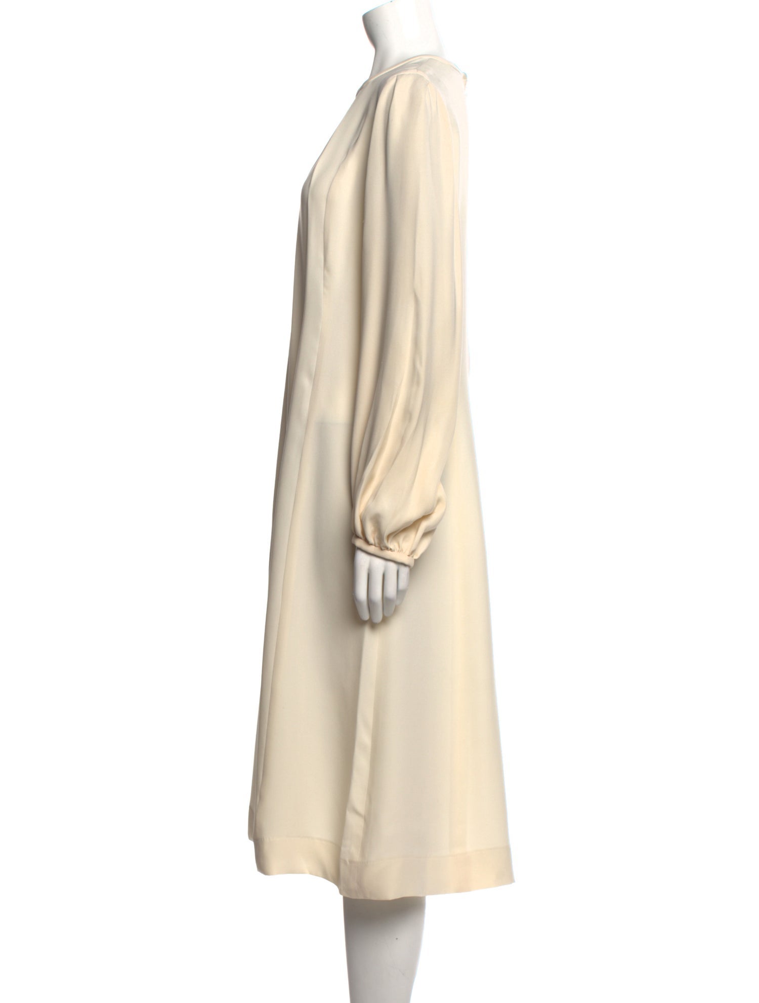 ISOUDE Crew Neck Midi Length Dress