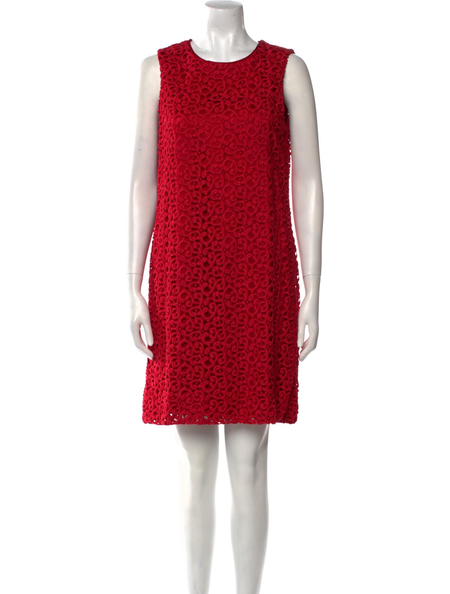 ISOUDE Crew Neck Mini Dress