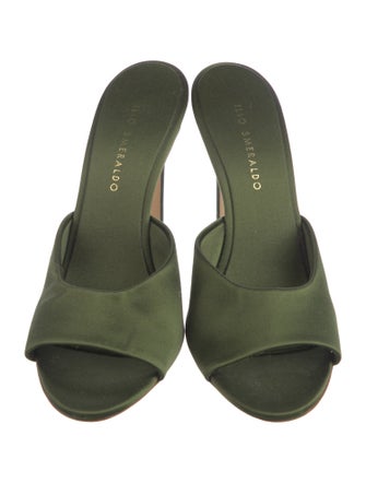 Ilio Smeraldo Satin Slides