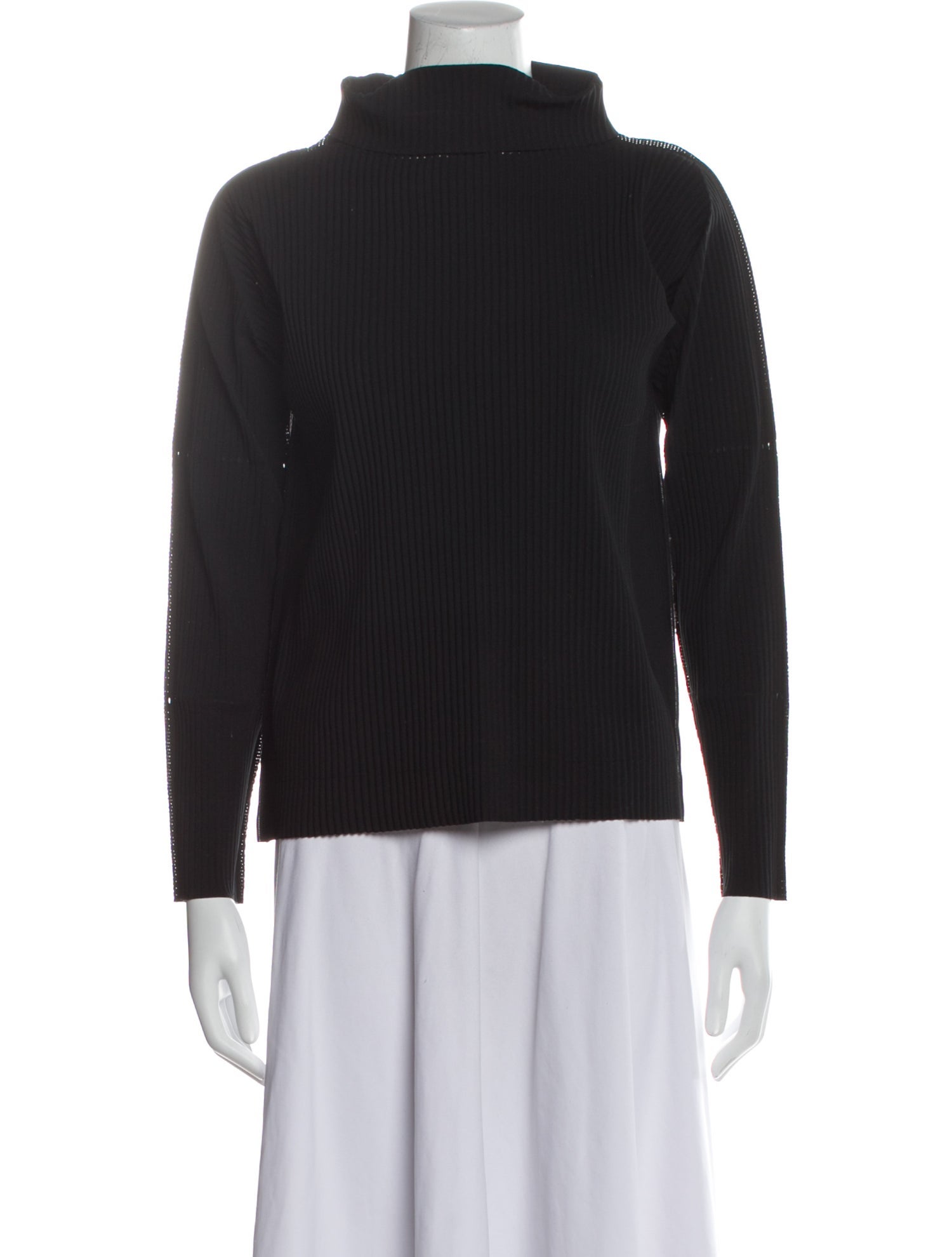 Issey Miyake Me Turtleneck Long Sleeve Sweatshirt