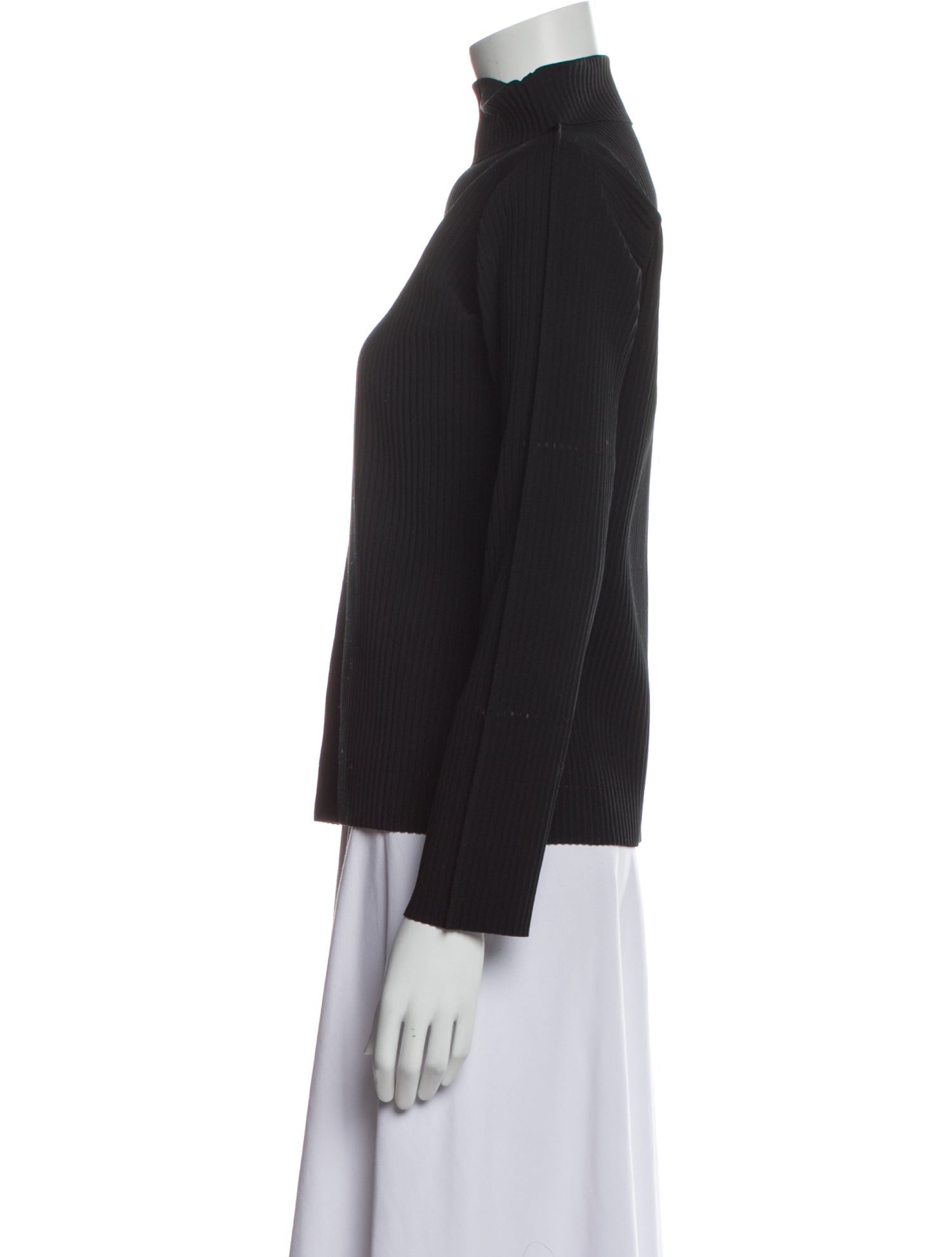 Issey Miyake Me Turtleneck Long Sleeve Sweatshirt