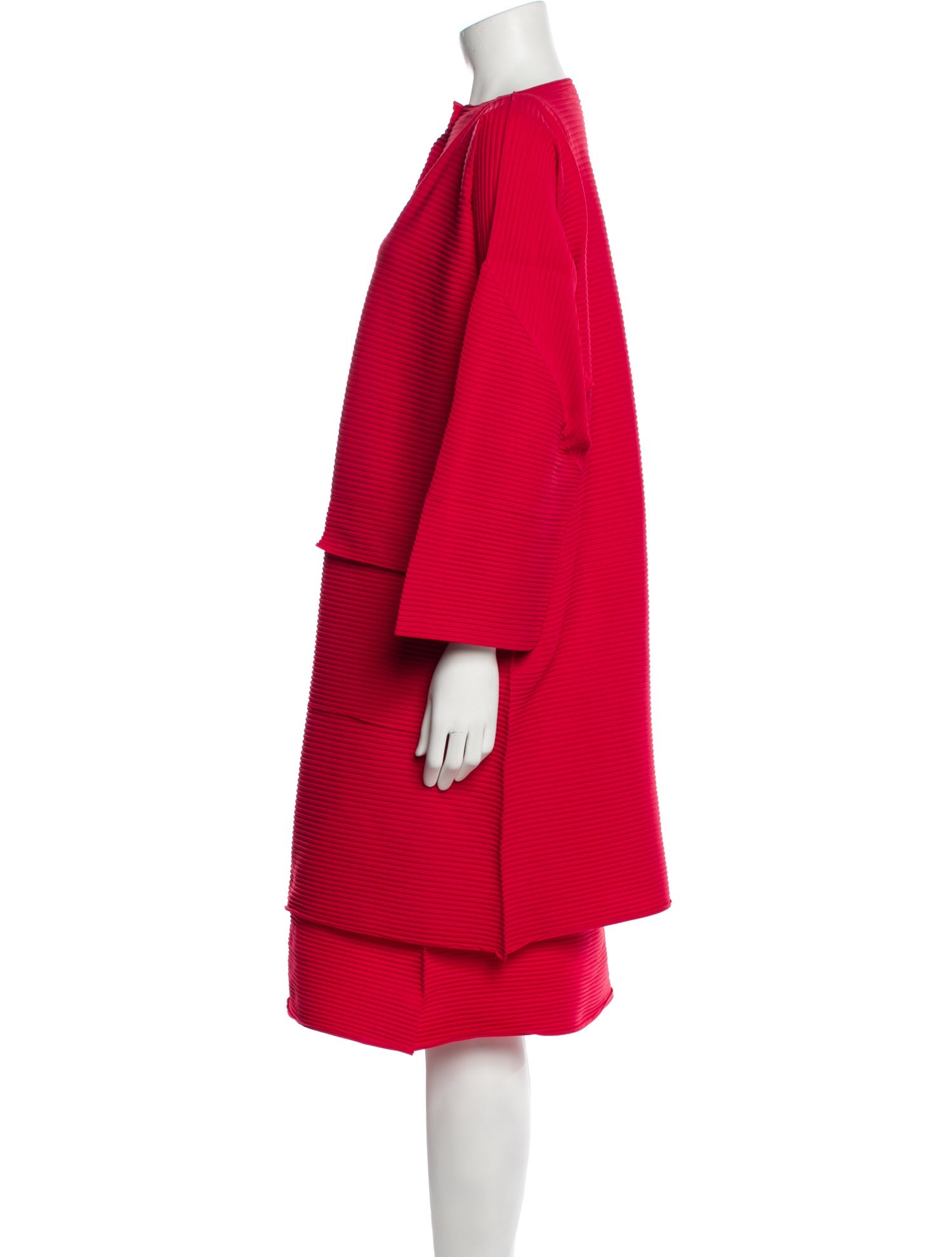 Issey Miyake Me Pleated Accents Skirt Set