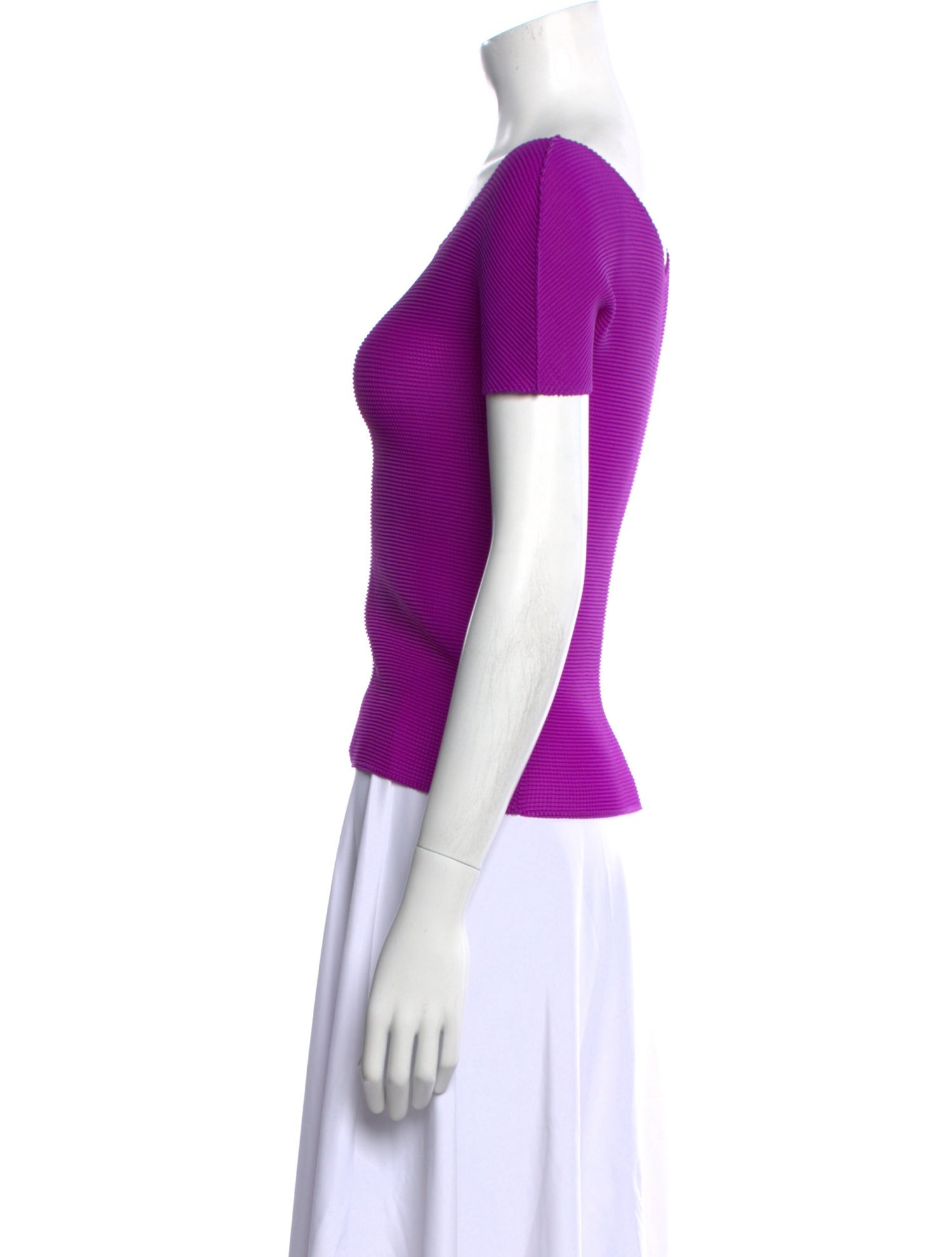 Issey Miyake Me Scoop Neck Short Sleeve T-Shirt